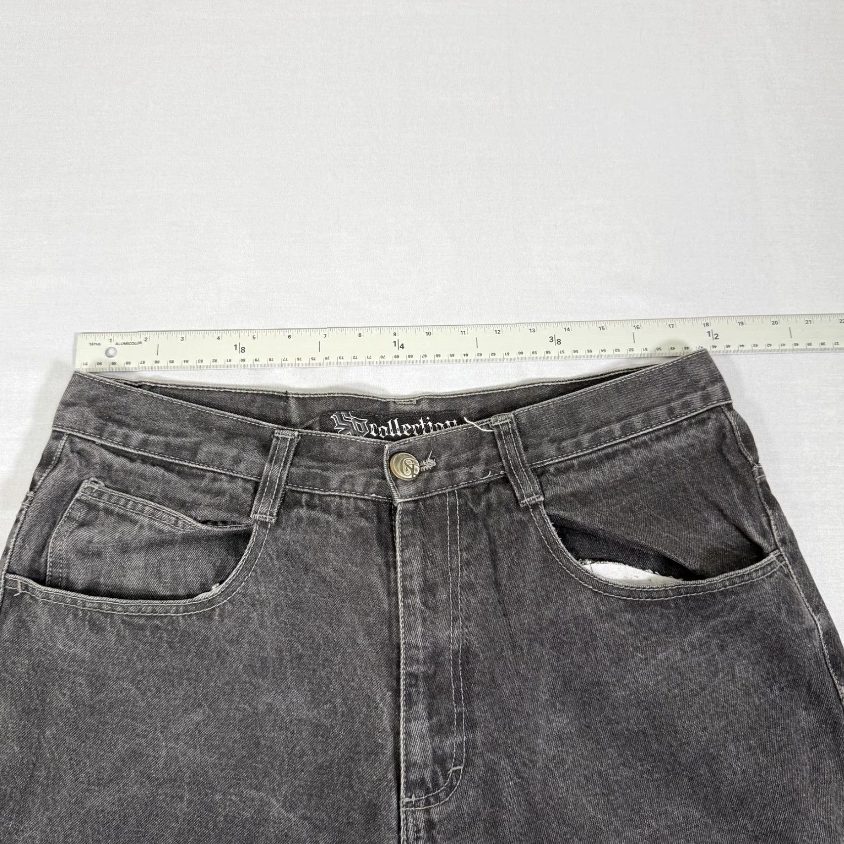 Southpole VINTAGE Southpole Jeans Mens 36x29 Black Baggy Loose Denim Pants Charcoal Wash Y2K 90s Hip Hop Size US 36 / EU 52 - 7 Thumbnail