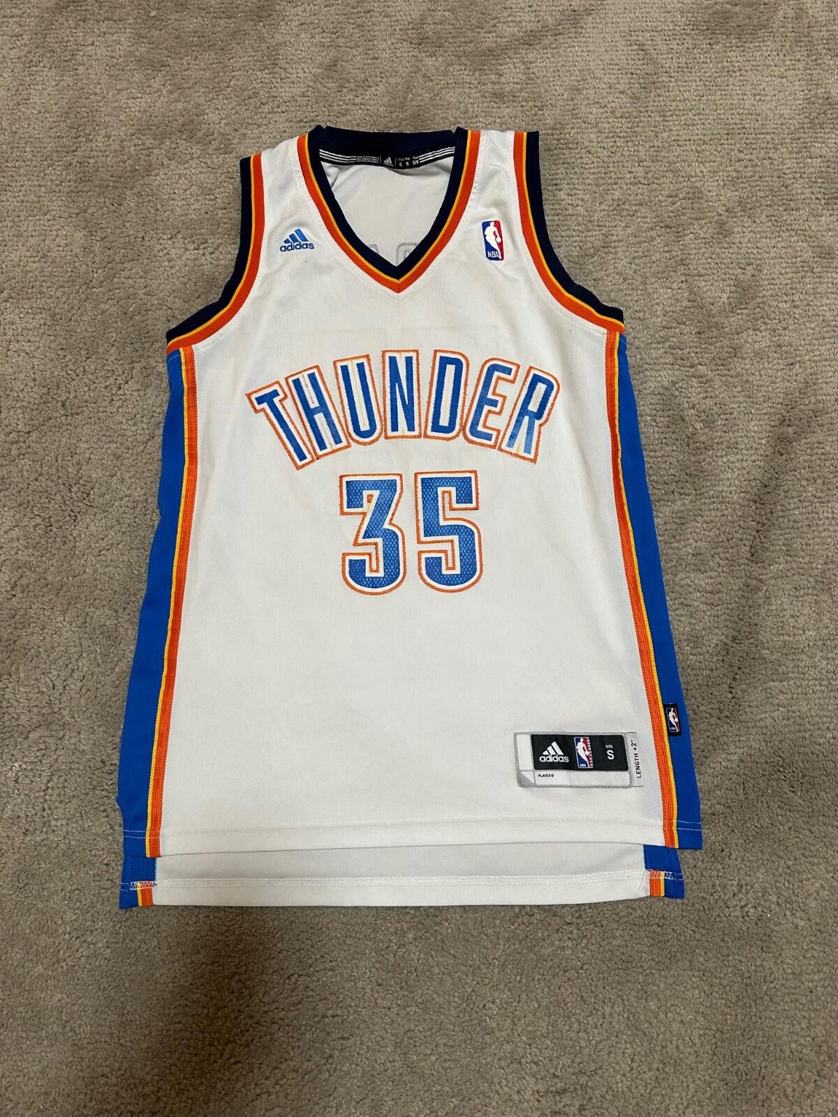Adidas NBA OKLAHOMA CITY THUNDER BASKETBALL SHIRT Size S #35 DURANT Size US S / EU 44-46 / 1 - 1 Thumbnail