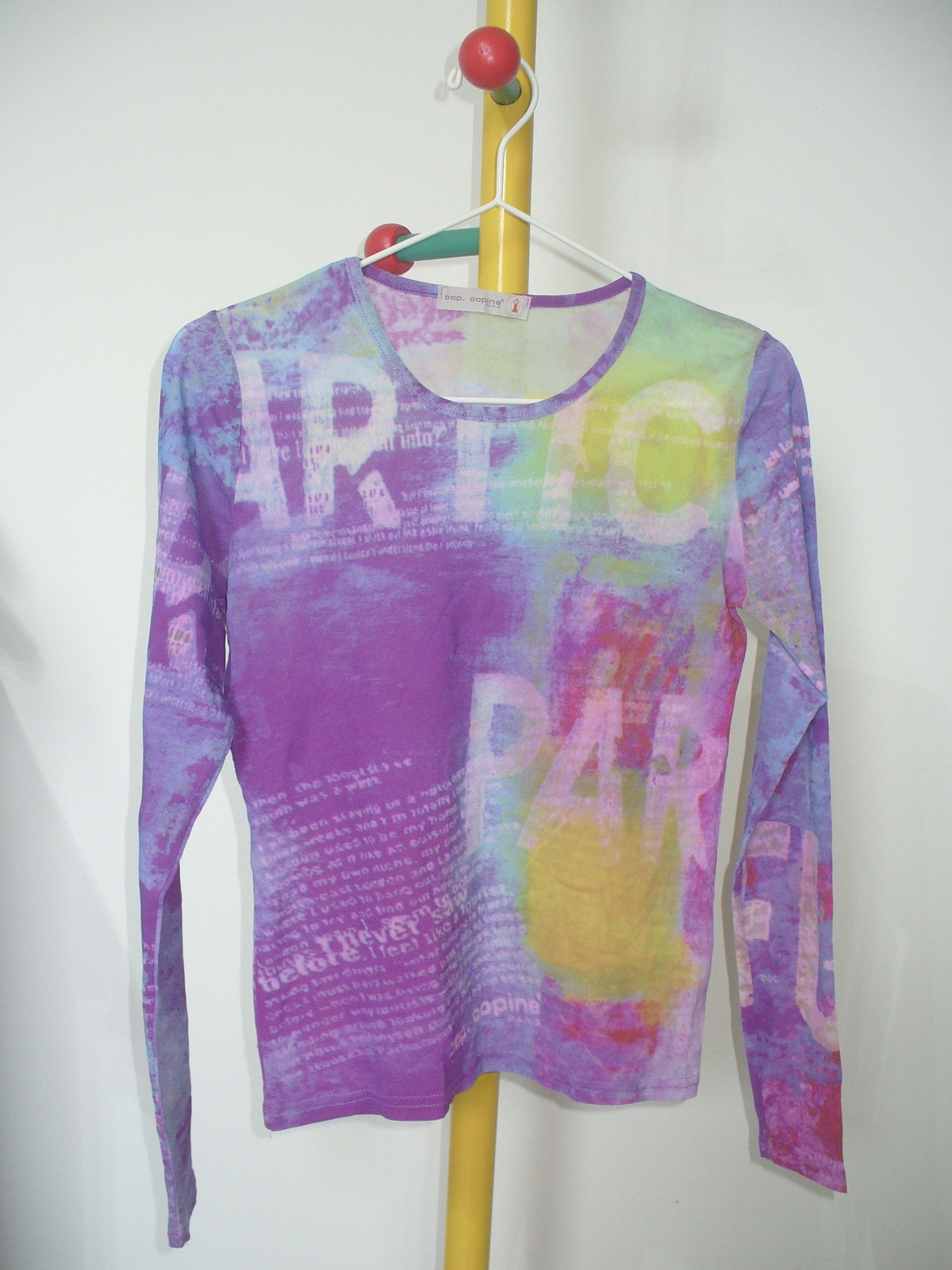 Cop Copine Cop Copine 2000s purple sheer mesh top Size S / US 4 / IT 40 - 1 Thumbnail