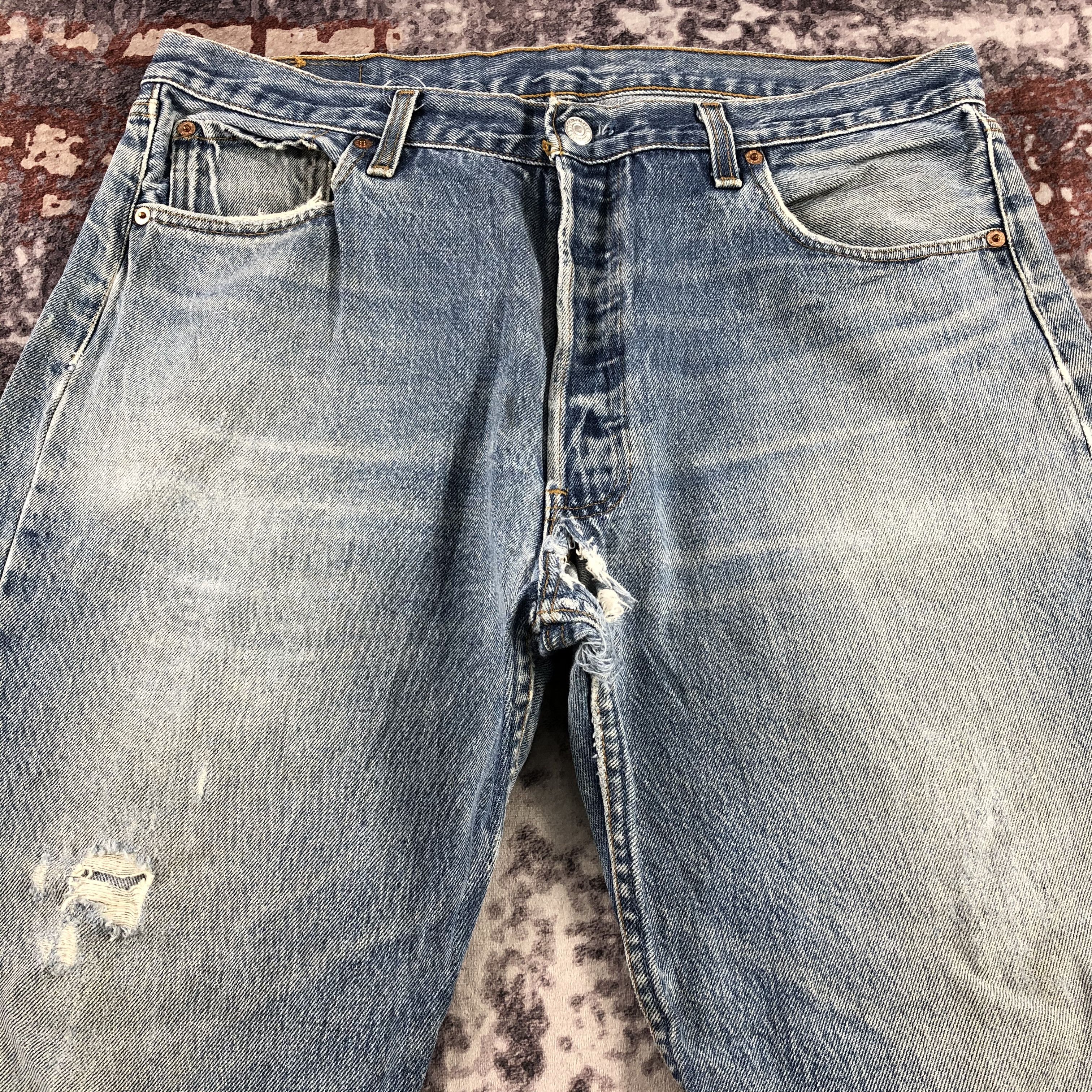 Levi's Vintage 90s Levis 501 Jeans-JM2929 Size US 36 / EU 52 - 3 Thumbnail