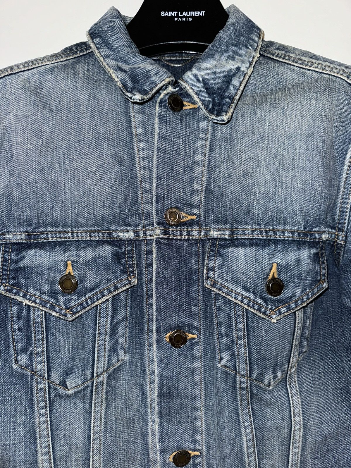 Saint Laurent Paris Saint Laurent Paris Denim Jacket “Sweet Dreams” Size US M / EU 48-50 / 2 - 4 Thumbnail