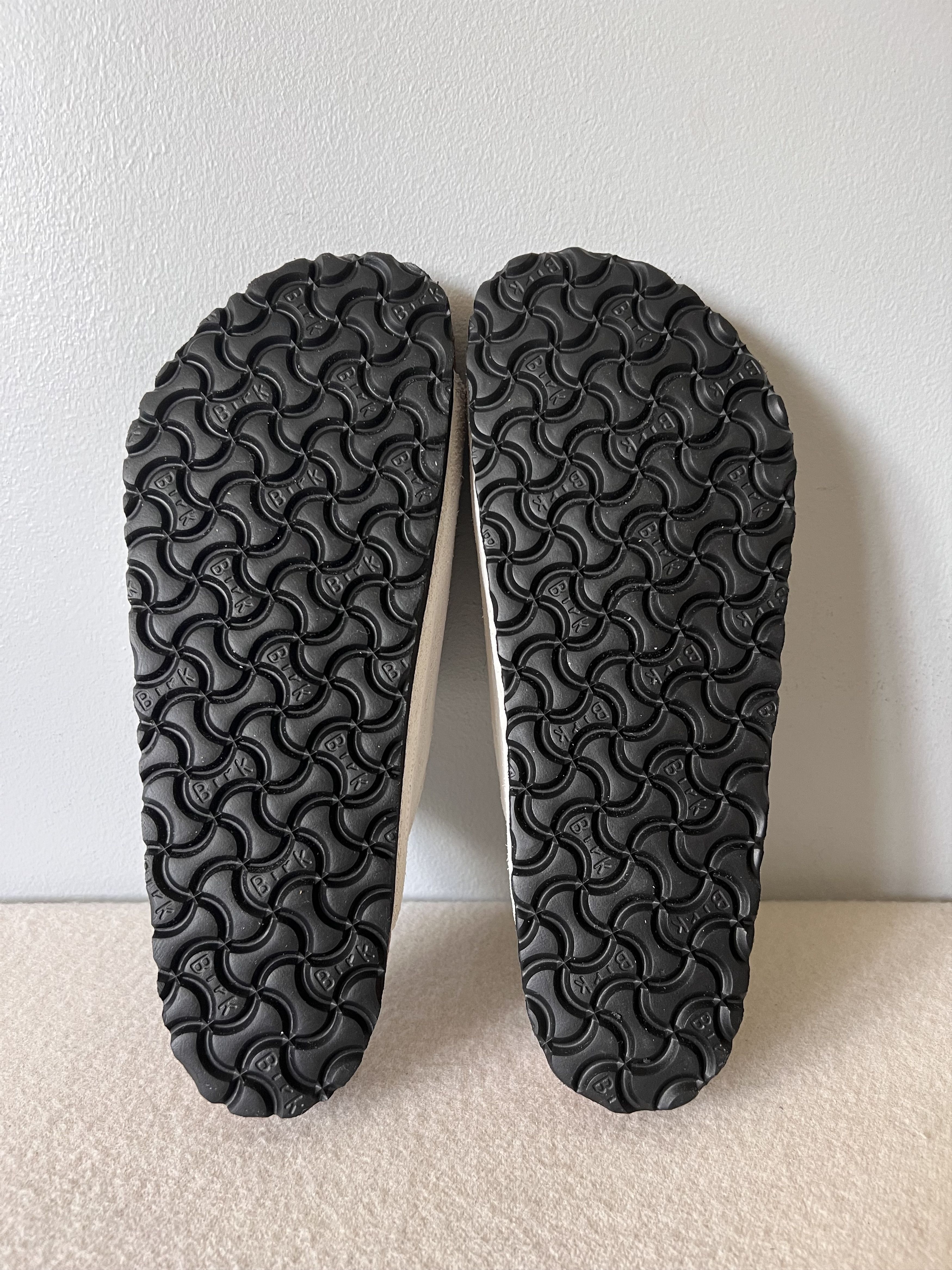 Stussy Birkenstock Solana Sandals in Bone White