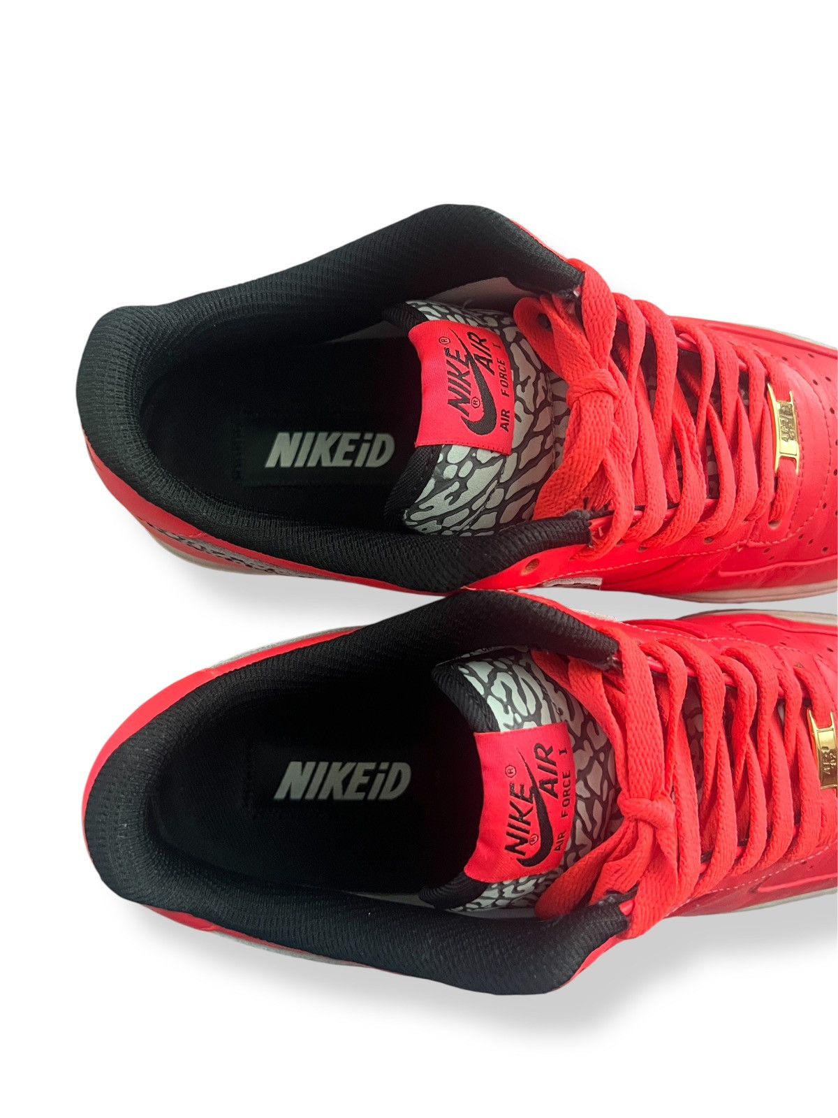 Nike 2012 Nike ID Air Force 1 - Infrared/Cement Grey - Size 9 Size US 9 / EU 42 - 7 Thumbnail