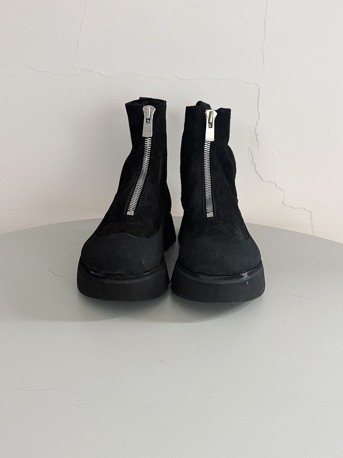 Guidi Guidi Front Zip Boots ZO06FZV Reverse Horse Leather Black Size US 7 / IT 37 - 5 Thumbnail