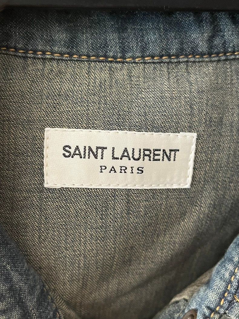 Saint Laurent Paris Saint Laurent Parisdenim jacket 2504-Nextarrow Size S / US 4 / IT 40 - 2 Thumbnail