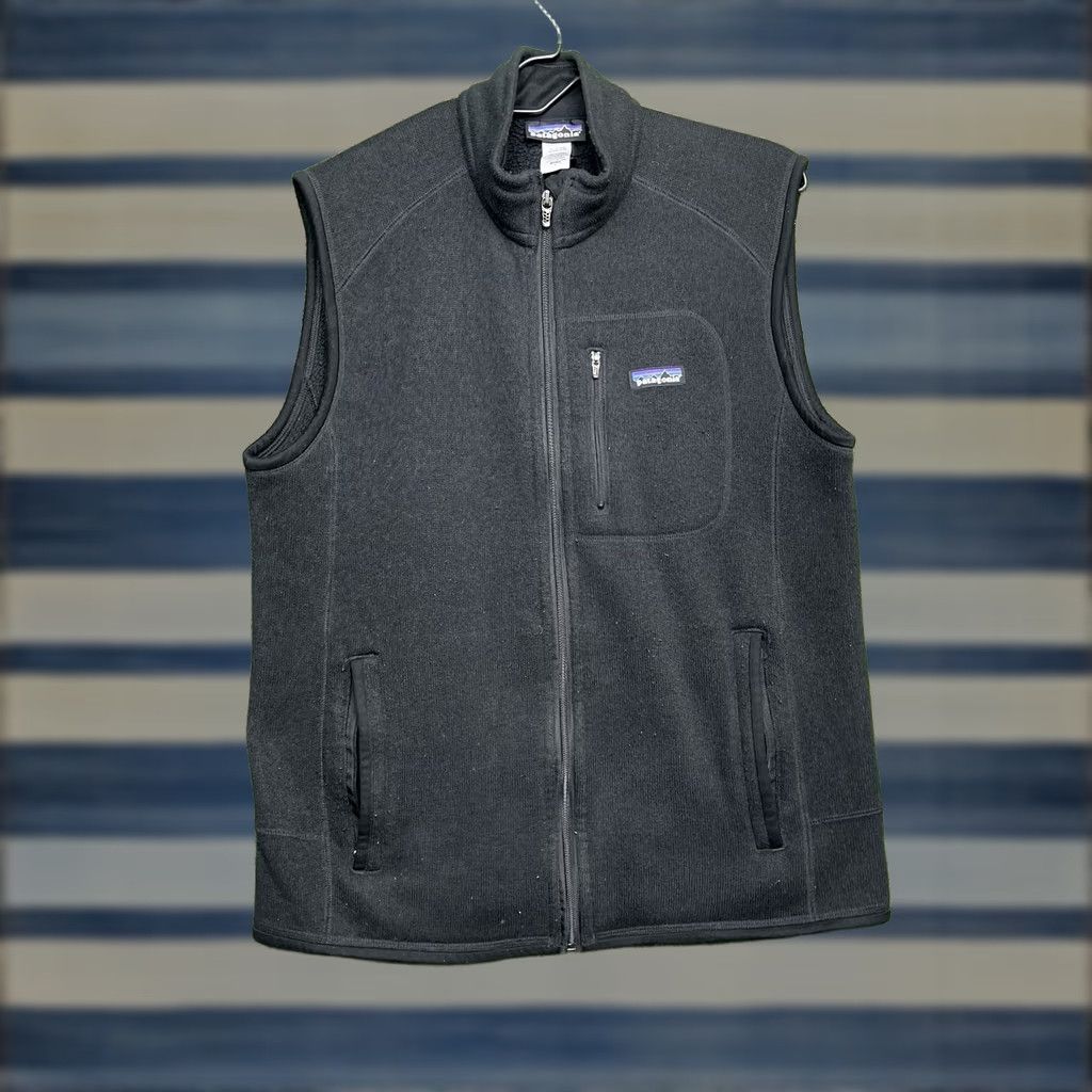 Patagonia Patagonia Vest Mens L Black Better Sweater Zip Up Pockets Outdoor Hiking 25880 Size US L / EU 52-54 / 3 - 1 Thumbnail