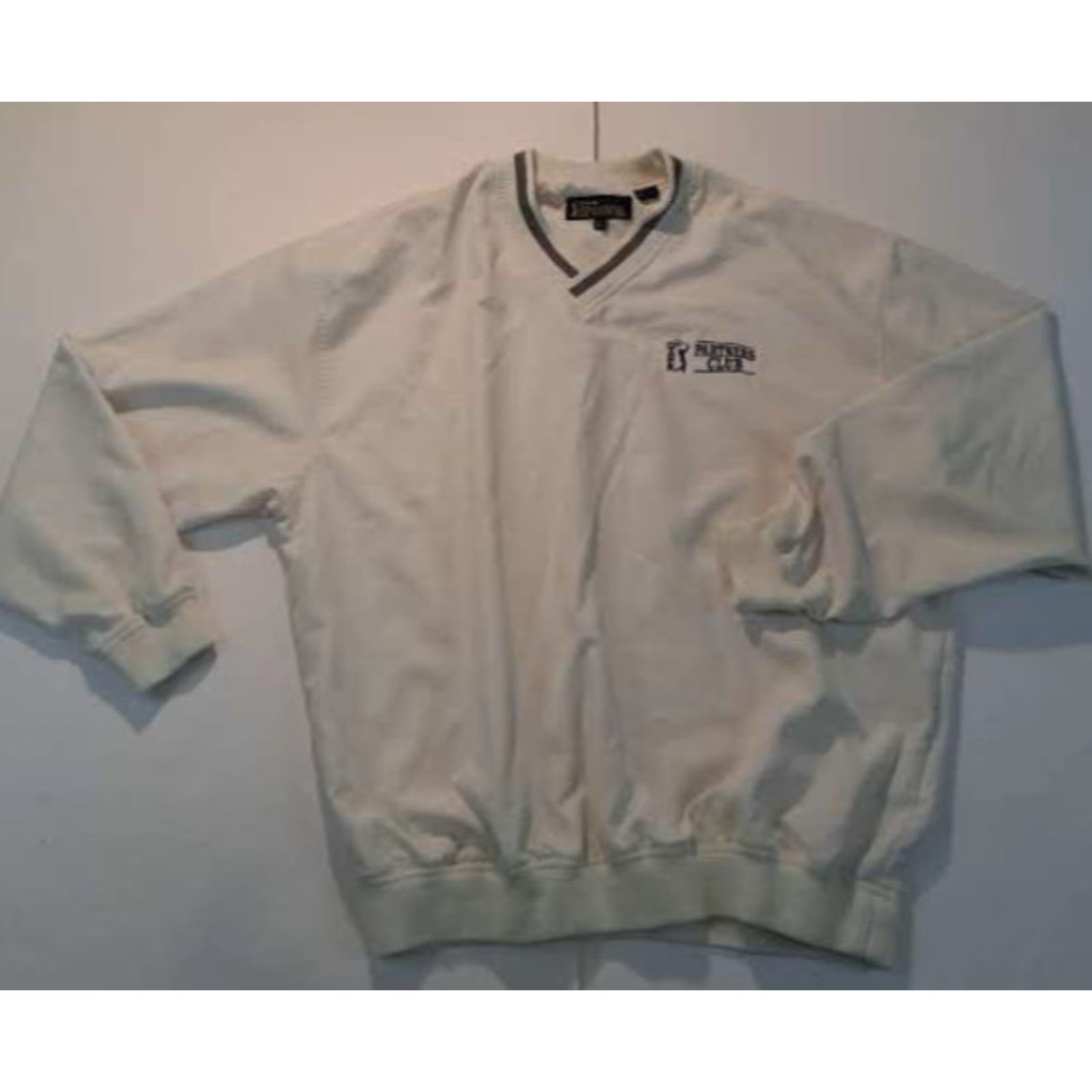 PGA Tour PGA Tour Partners Clup V-Neck Nylon Golf Warm-Up Pullover Small Shirt Mens Golf Windbreaker White Pullover Short Sleeve? Size US S / EU 44-46 / 1 - 4 Thumbnail