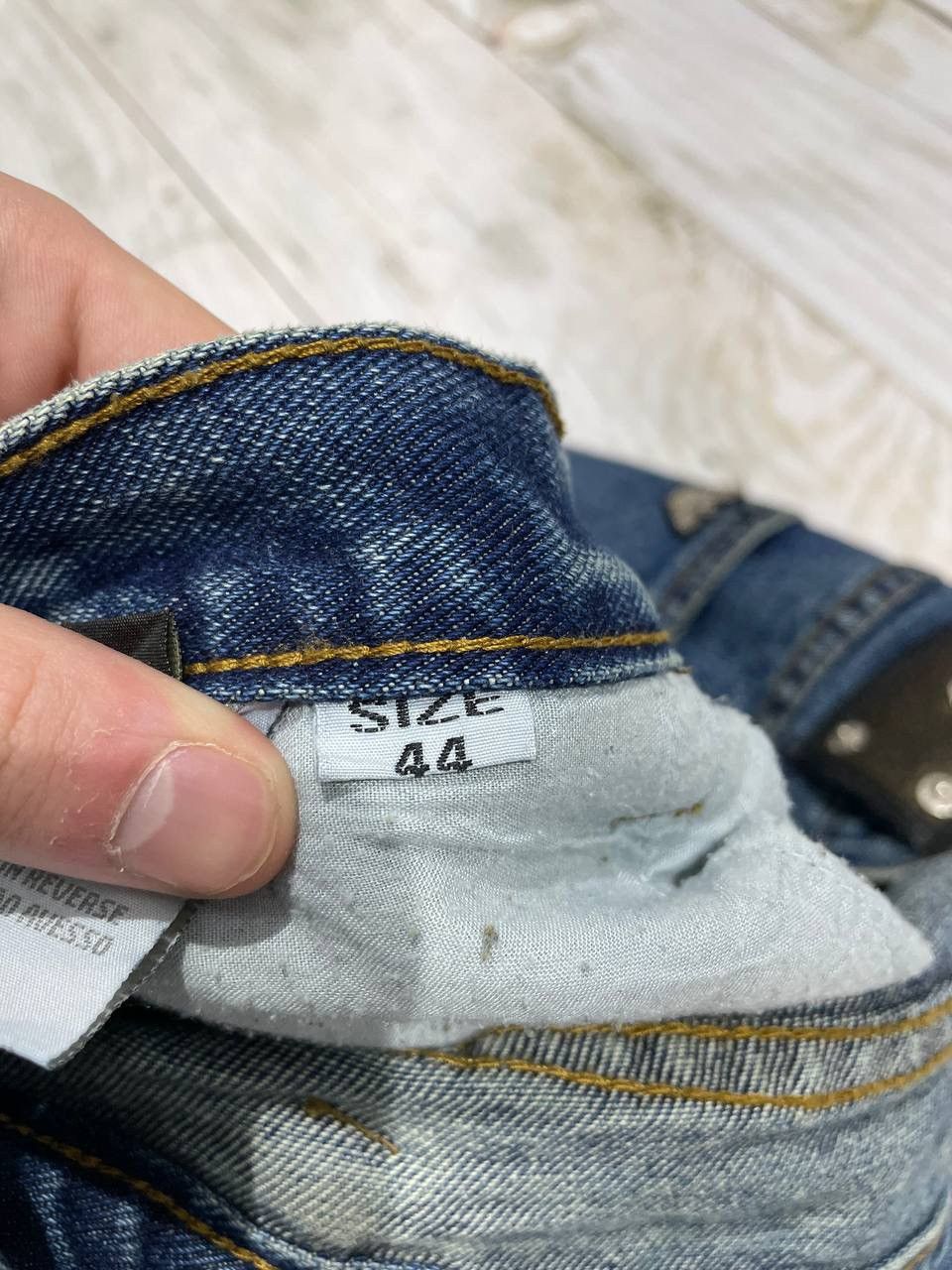 Emporio Armani × Vintage Vintage Emporio Armani Denim Jeans Buggy Size 44 Logo Size US 44 / EU 60 - 13 Thumbnail