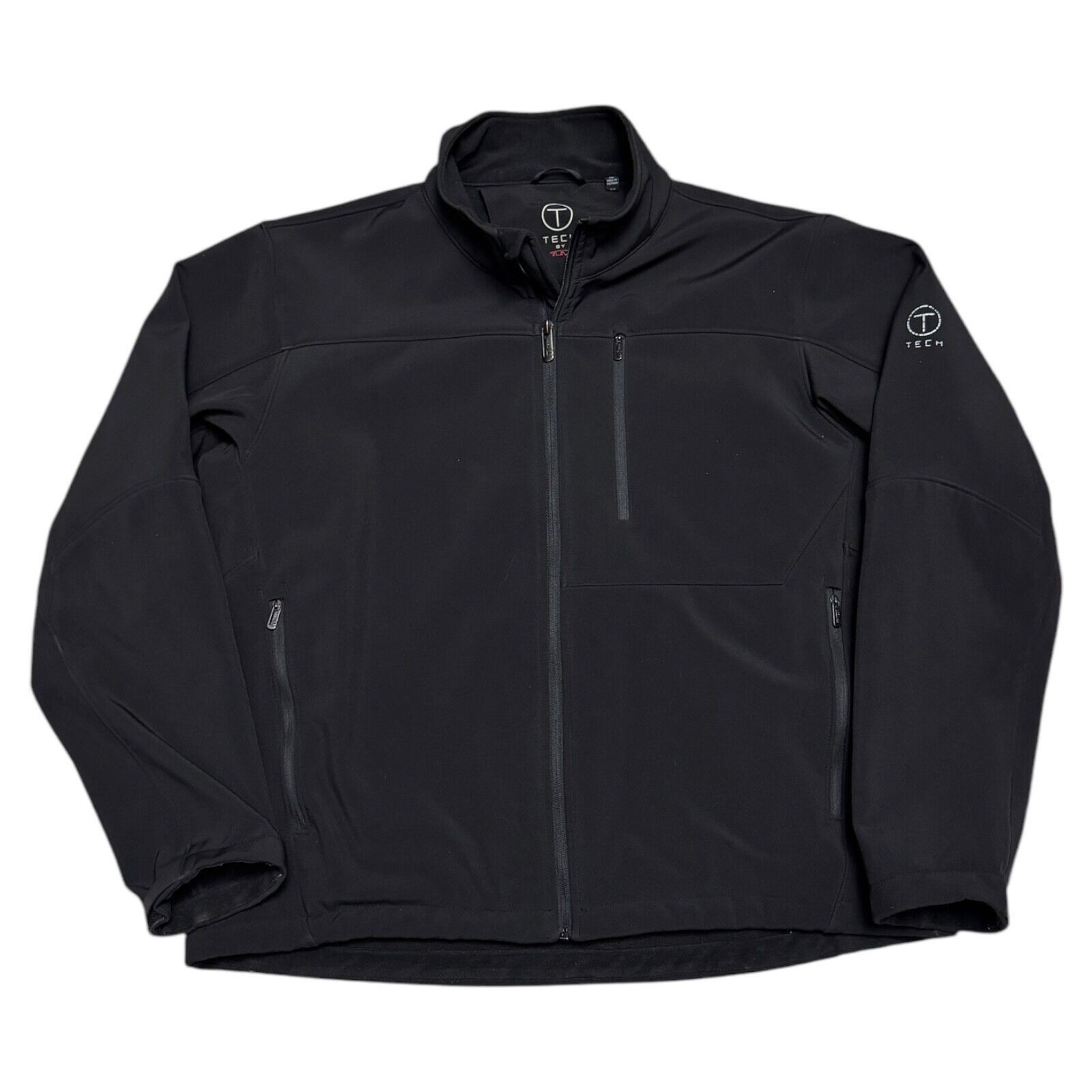 Tumi TUMI TECH Waterproof Soft Shell Black Windbreaker Jacket XL Size US XL / EU 56 / 4 - 1 Thumbnail