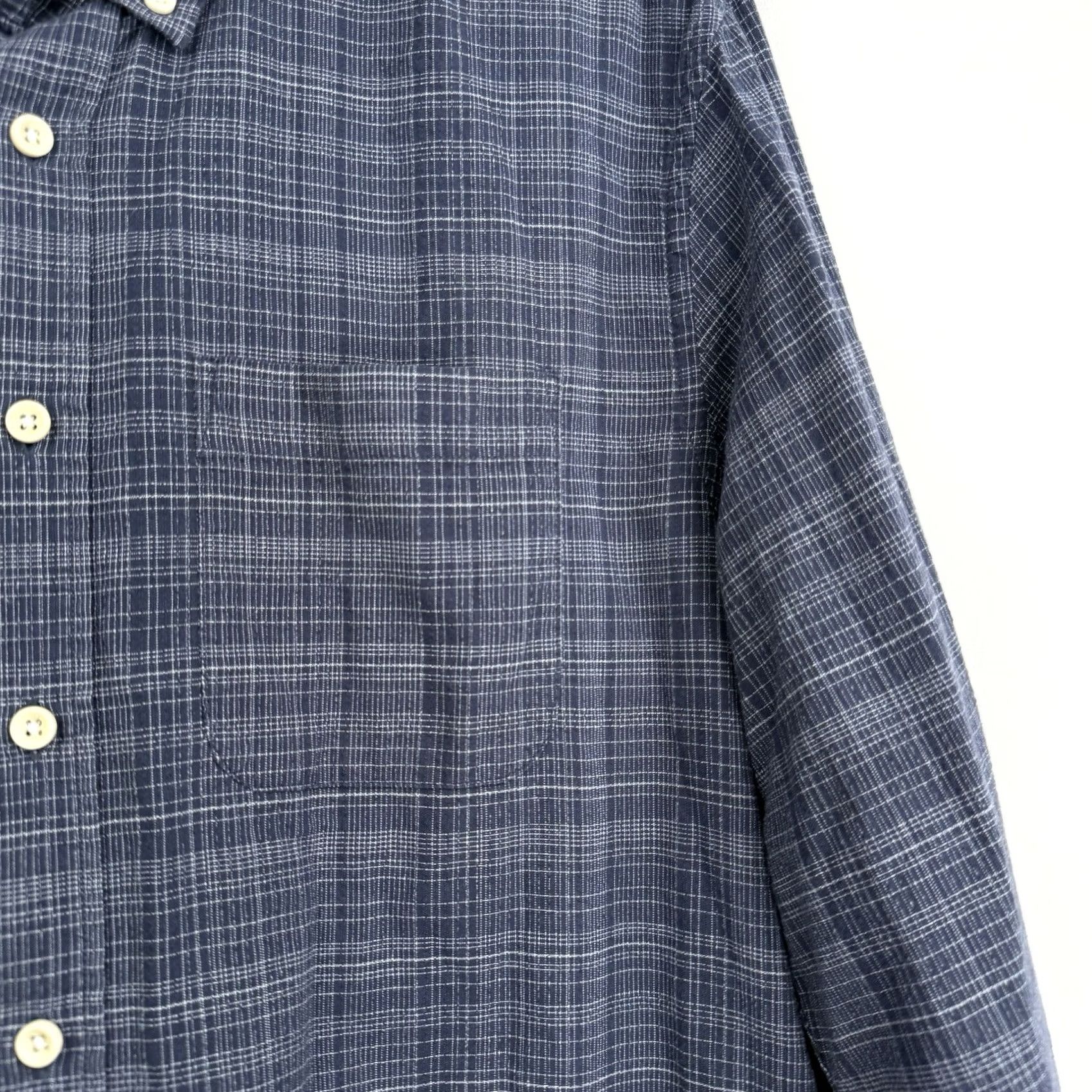 Taylor Stitch Taylor Stitch Shirt Mens 42 Organic Cotton Woven Long Sleeve Button Up Navy Size US XL / EU 56 / 4 - 6 Thumbnail