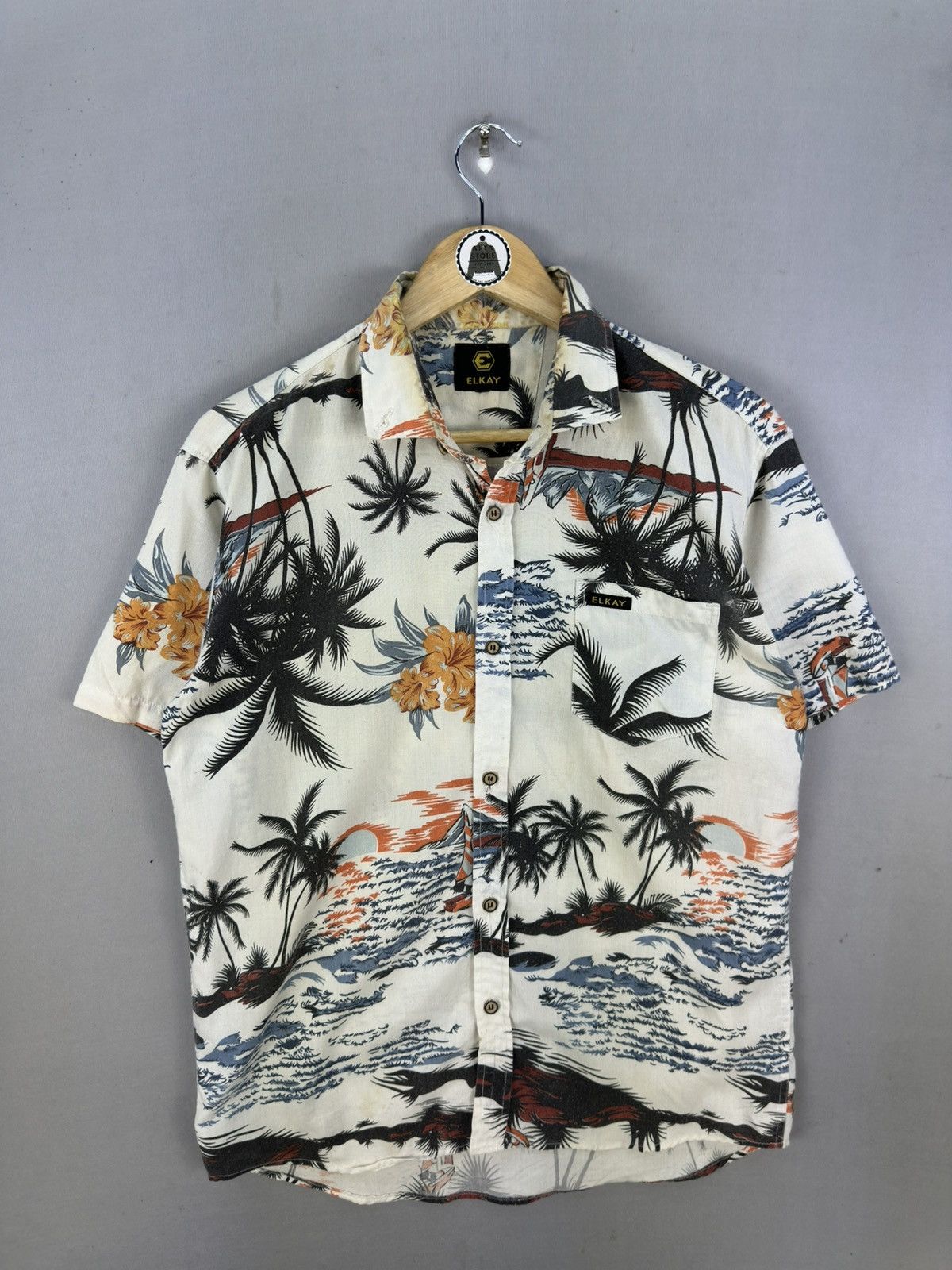 Japanese Brand Elkay Fullprint Hawaii Shirt Size US M / EU 48-50 / 2 - 1 Thumbnail
