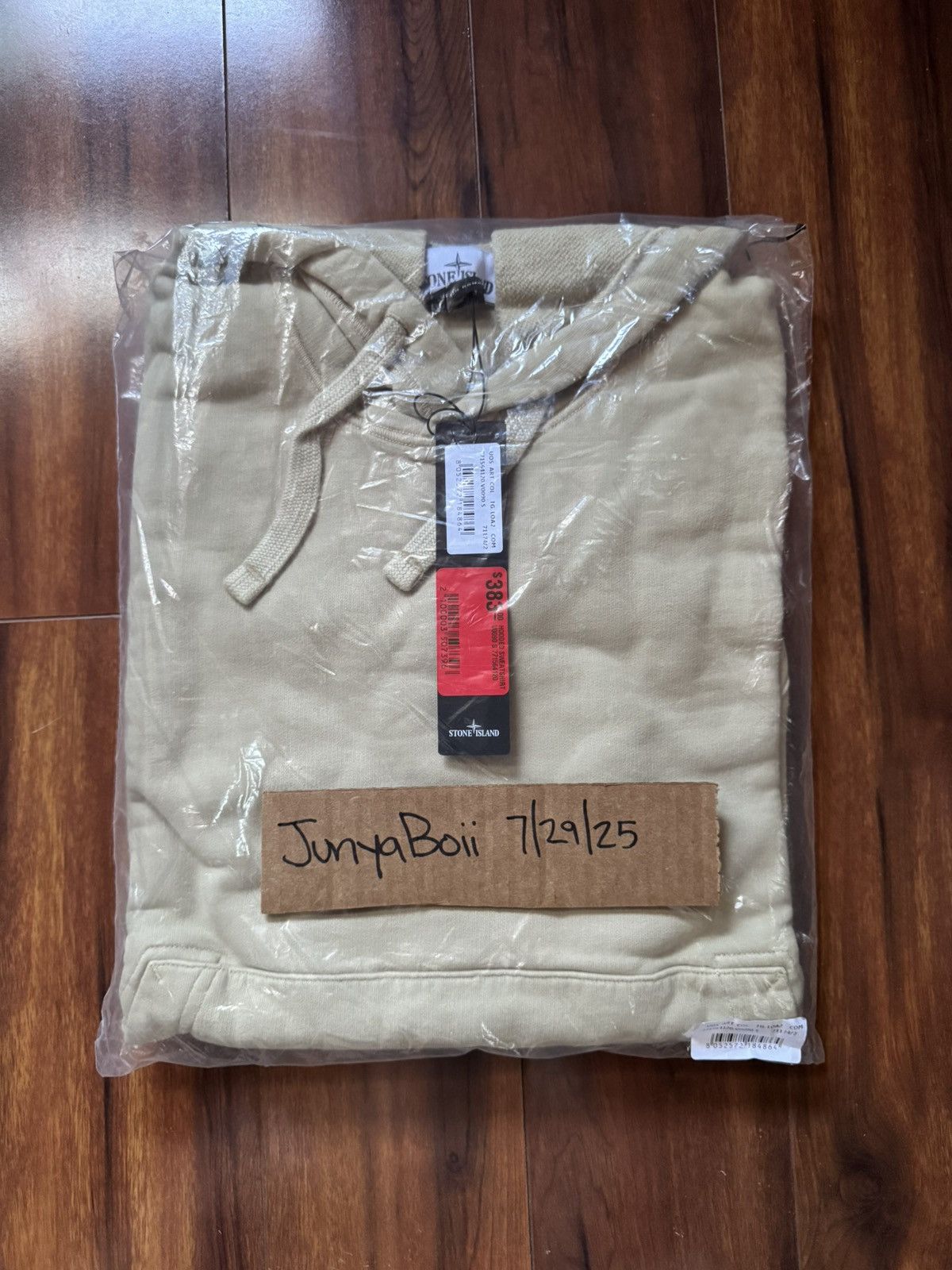Stone Island Stone Island 771564120-V0090 Beige Hooded Sweatshirt Small Size US S / EU 44-46 / 1 - 9 Thumbnail