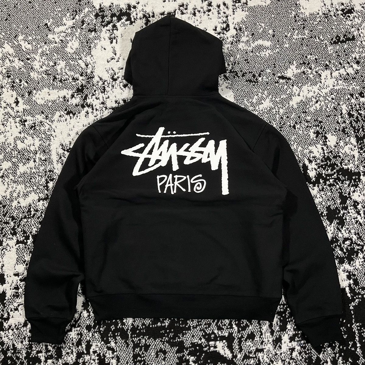 image of Stussy Paris Hoodie In Black - Xlarge, Men's