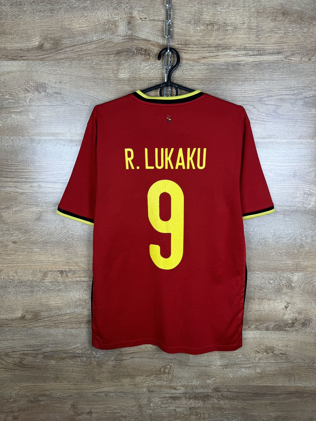 Adidas Mens Vintage Adidas Belgium National Team R. Lukaku T-shirt Size US M / EU 48-50 / 2 - 1 Thumbnail