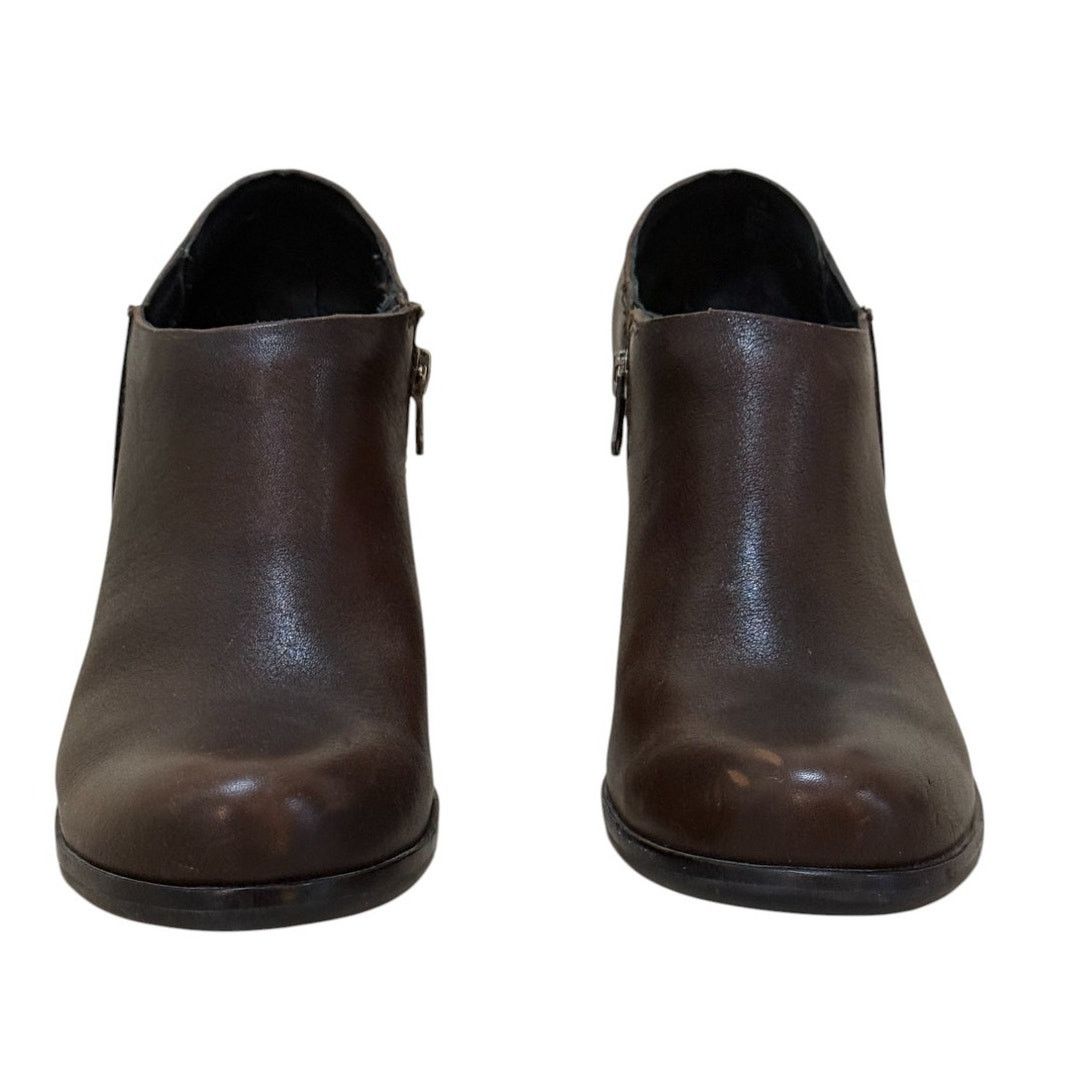 Kork-Ease Kork Ease Boots Women 7.5 Brown Maroon Wedge Ankle Leather Size US 7.5 / IT 37.5 - 3 Thumbnail