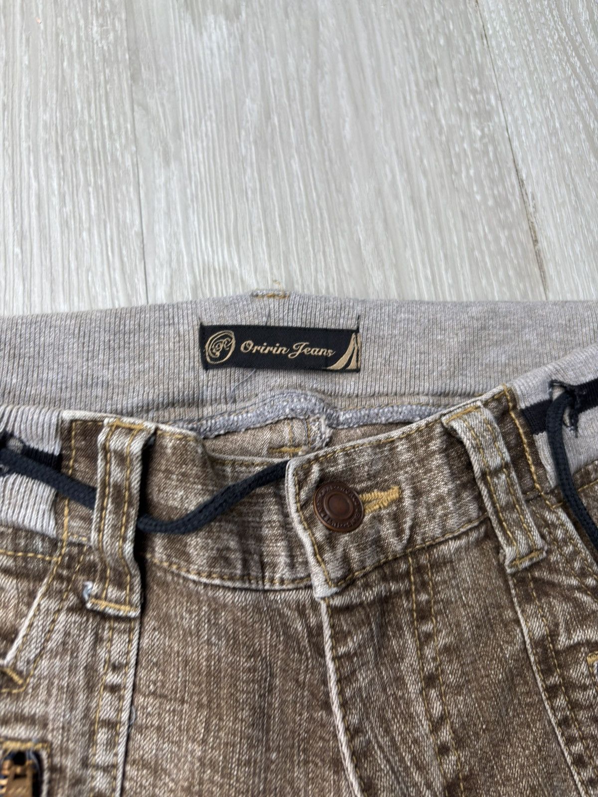 5351 POUR LES HOMMES ORIRIN drawstring flare jeans Size US 29 - 2 Thumbnail