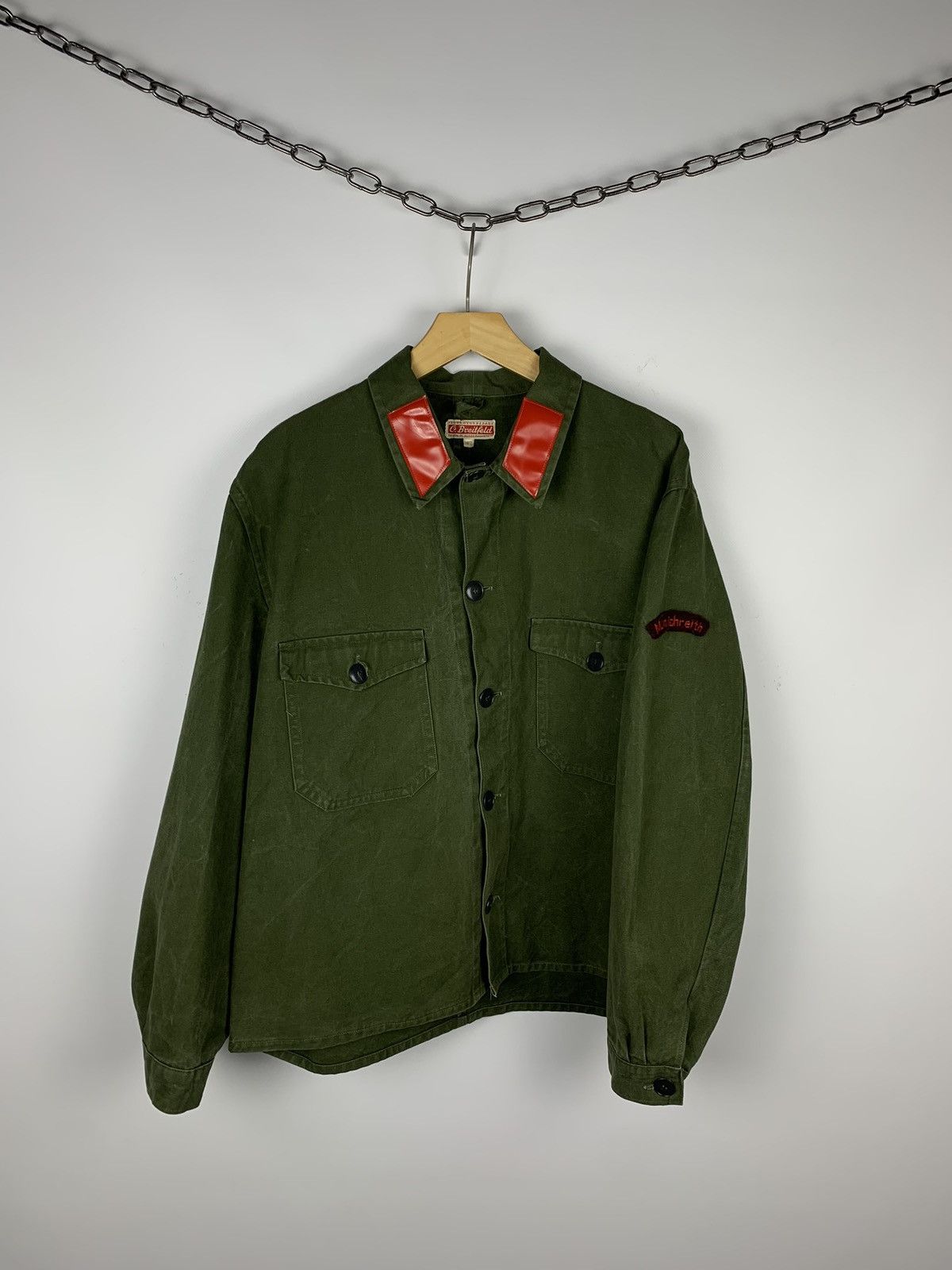 Other Vintage C. Breitfeld Khaki Military Style Jacket Men’s Sz L Size US L / EU 52-54 / 3 - 1 Thumbnail