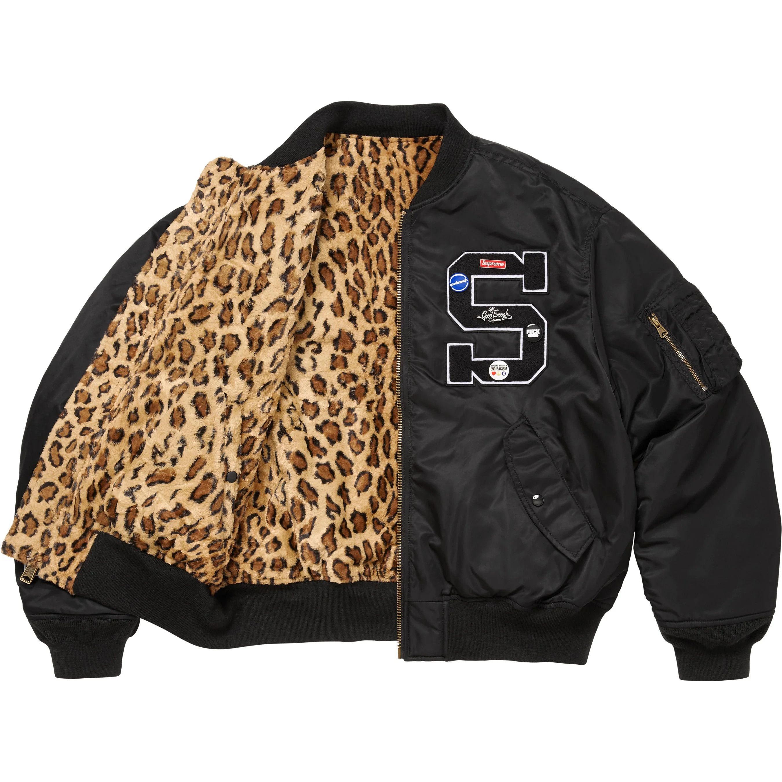 GOODENOUGH × Supreme Supreme GOODENOUGH Reversible MA-1 Jacket Size US L / EU 52-54 / 3 - 2 Thumbnail