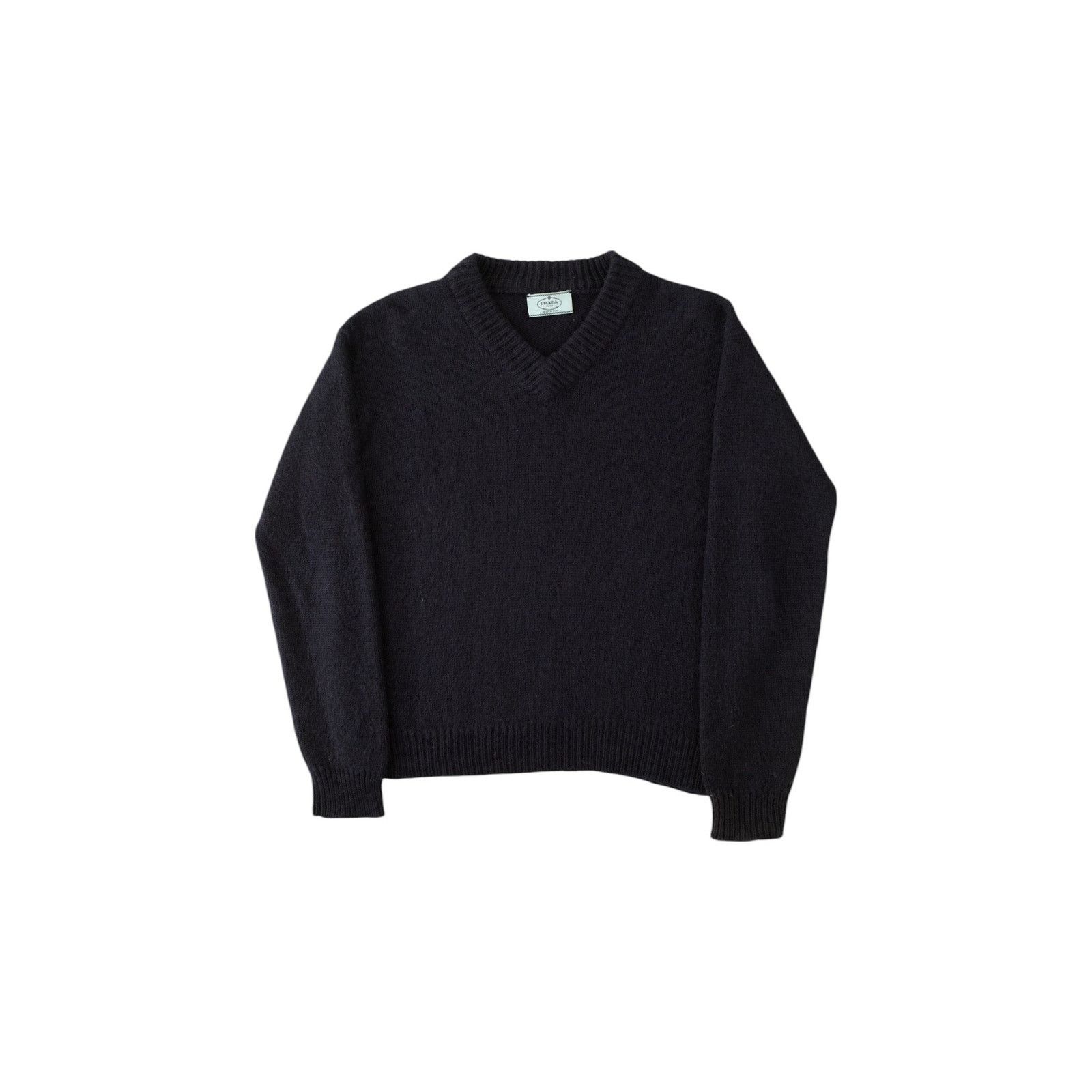 トップス PRADA Alpaca Vneck Sweater 46 PRADA Alpaca Vneck Sweater 46