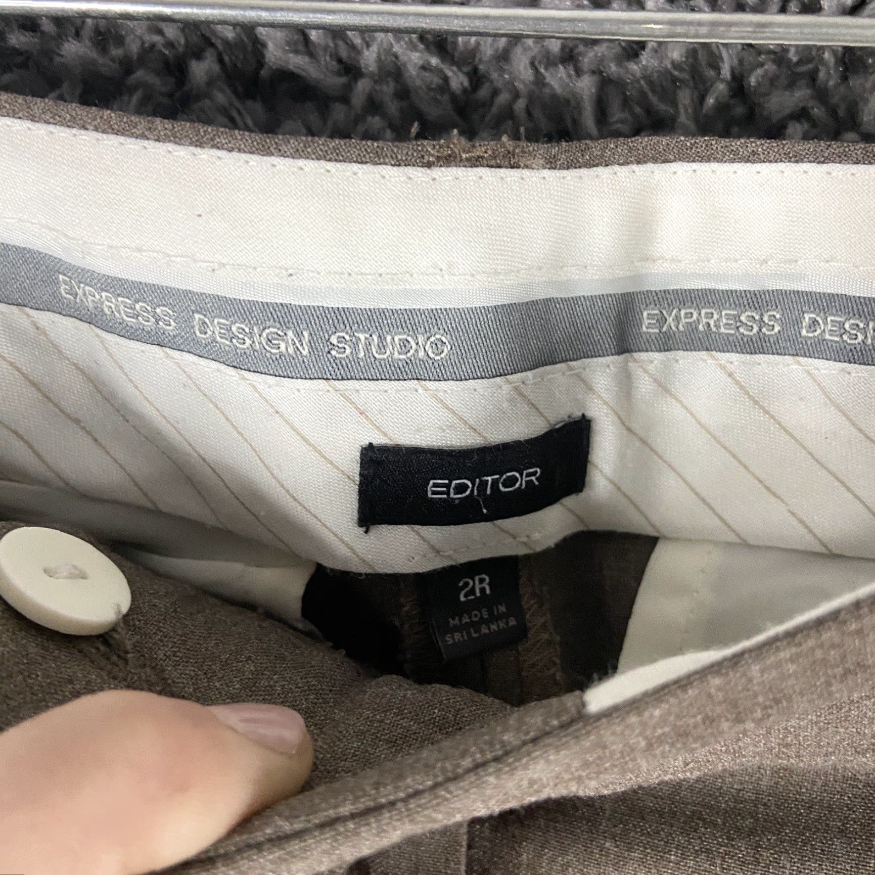 Express EXPRESS Editor Dress Pants Brown Women’s 2 Regular Size 26" / US 2 / IT 38 - 5 Thumbnail