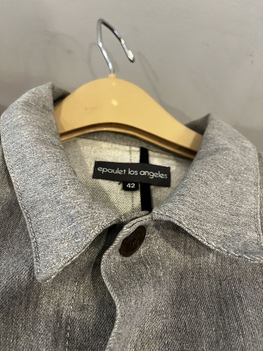 Epaulet Epaulet Grey Denim Chore Coat Grailed