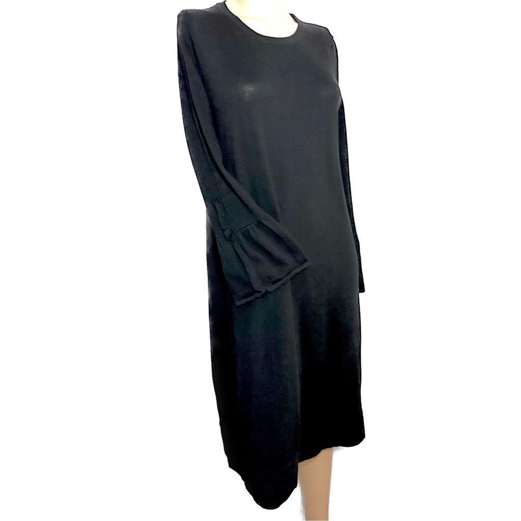 Other New Repeat Merino Wool Black Midi Sweater Dress S 38 Size S / US 4 / IT 40 - 1 Thumbnail