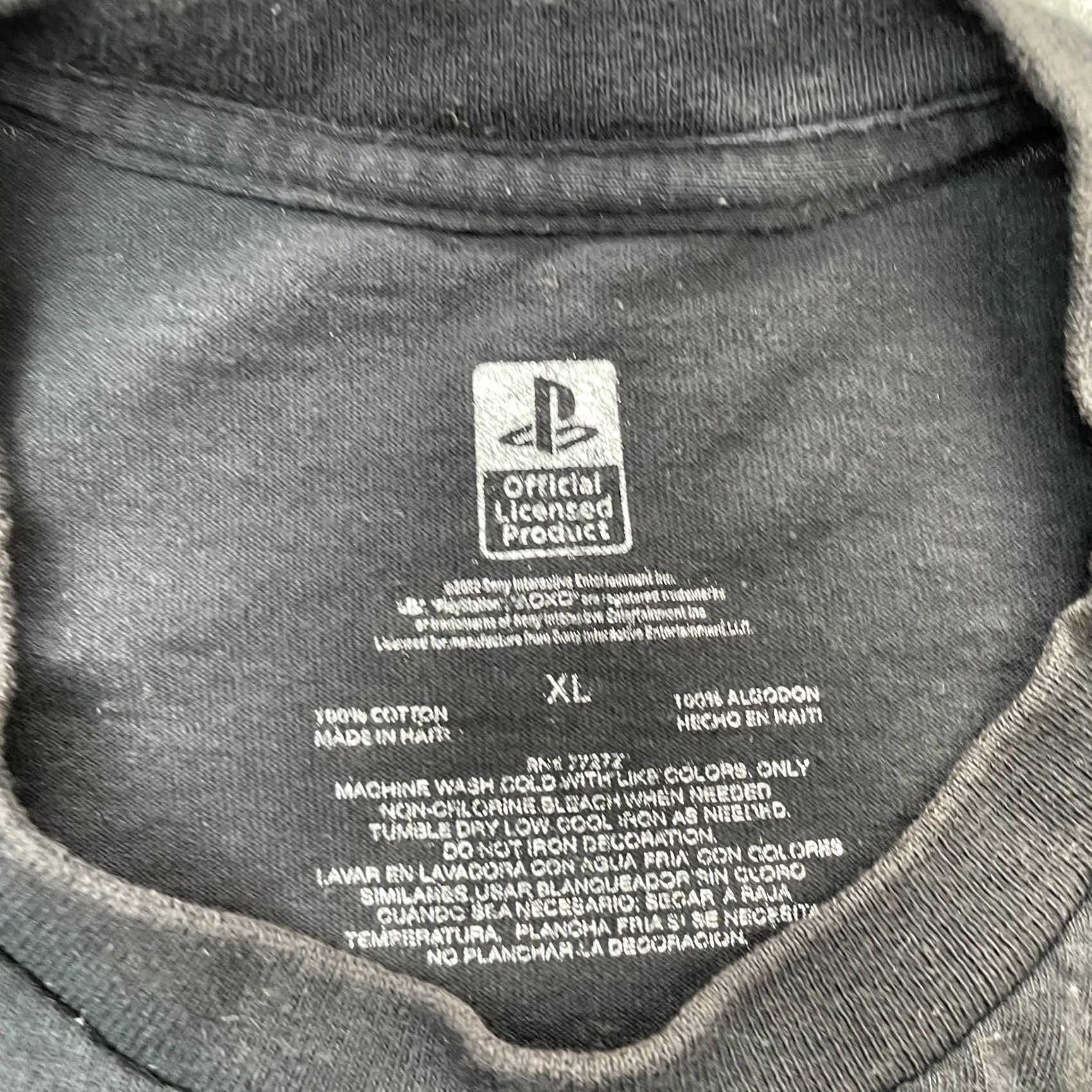 Sony PlayStation Shirt Mens XL Black Graphic Video Games Tee y2k Size US XL / EU 56 / 4 - 5 Thumbnail