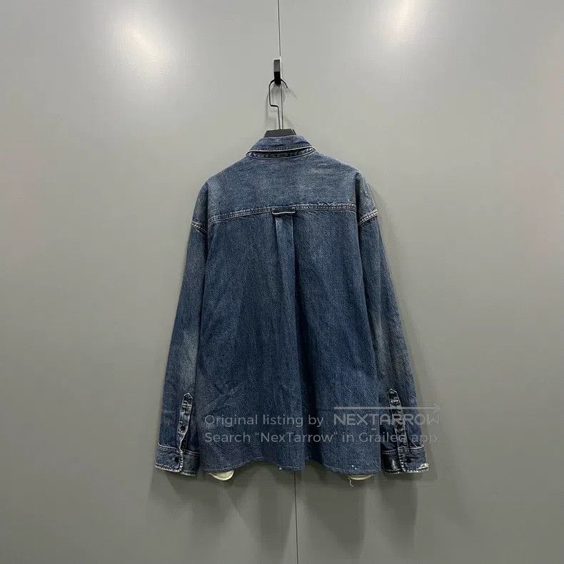 Balenciaga Balenciaga Embroidered logo denim shirt 8800 Size US S / EU 44-46 / 1 - 2 Thumbnail