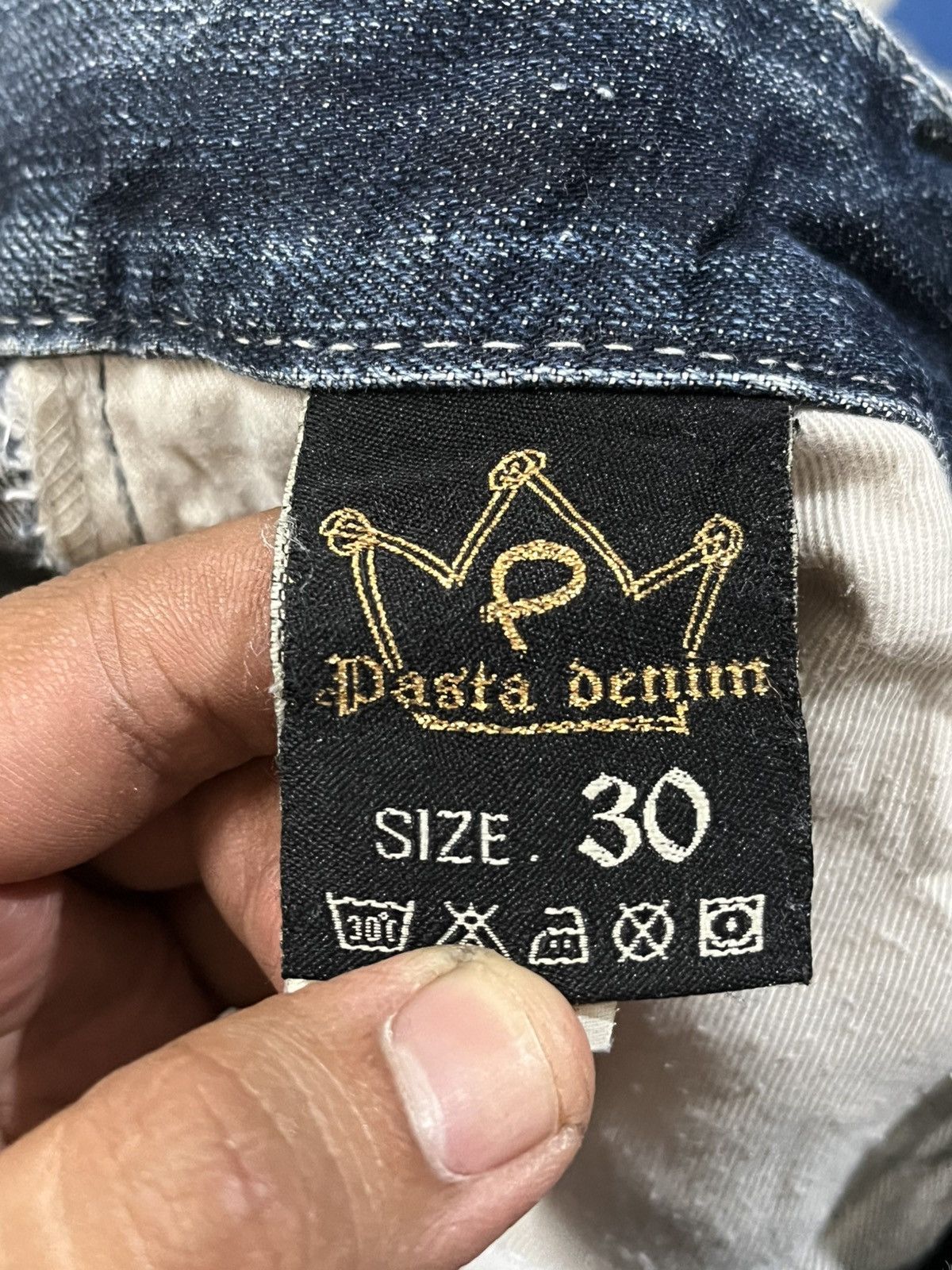Beauty Beast Vintage Pasta Denim Flare Punk Ripped Jeans Size US 31 - 12 Thumbnail