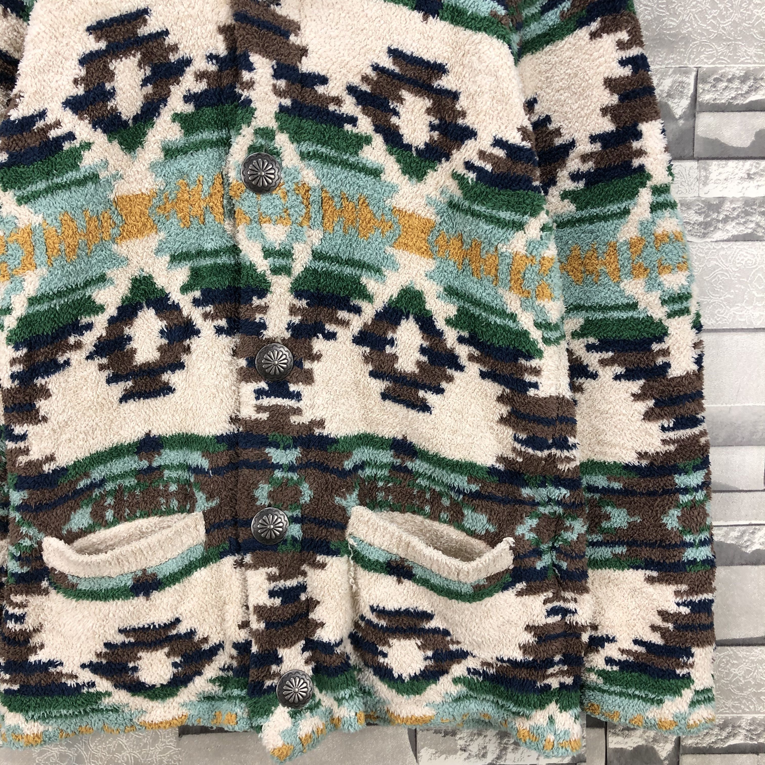 Aztech Mountain × Japanese Brand Vintage Japanese Brand Arh Fleece Navajo Style Size S / US 4 / IT 40 - 5 Thumbnail