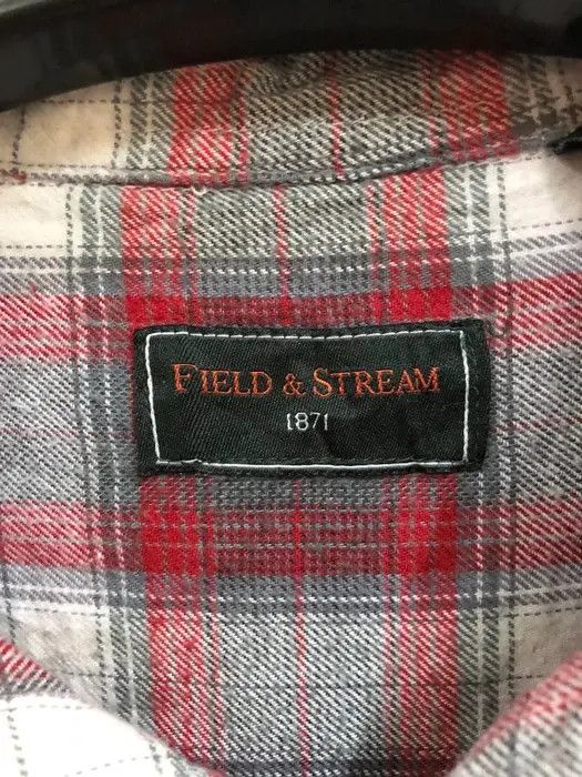 Flannel × Vintage Vintage Field And Stream Plaid Tartan Flannel Shirt 👕 Size US L / EU 52-54 / 3 - 3 Thumbnail