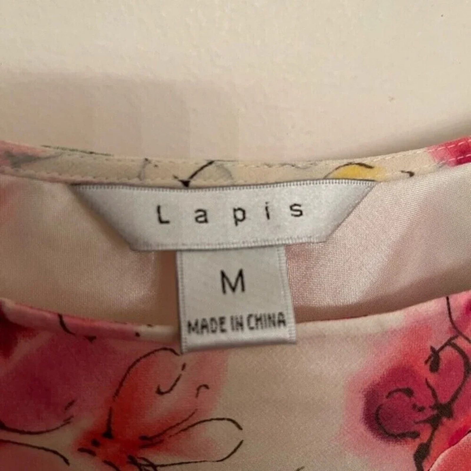 Anthropologie Lapis dress by Anthropology, size M100% silk floral print Size M / US 6-8 / IT 42-44 - 6 Thumbnail
