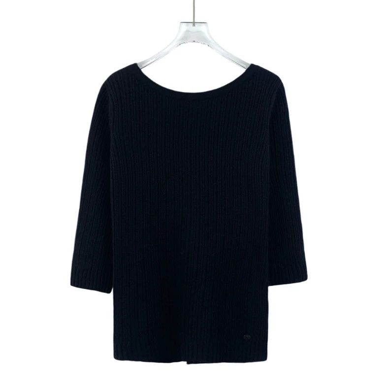 Chanel Chanel Black Cashmere Long Sleeve Sweater-dmc Size US S / EU 44-46 / 1 - 1 Thumbnail