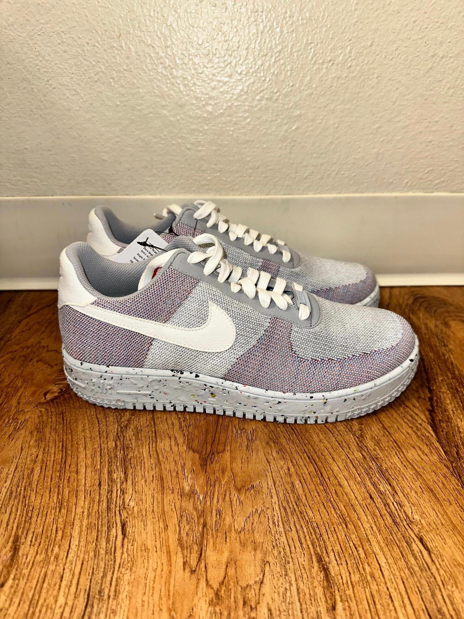 Nike Air Force Low Crater Flyknit Wolf Grey