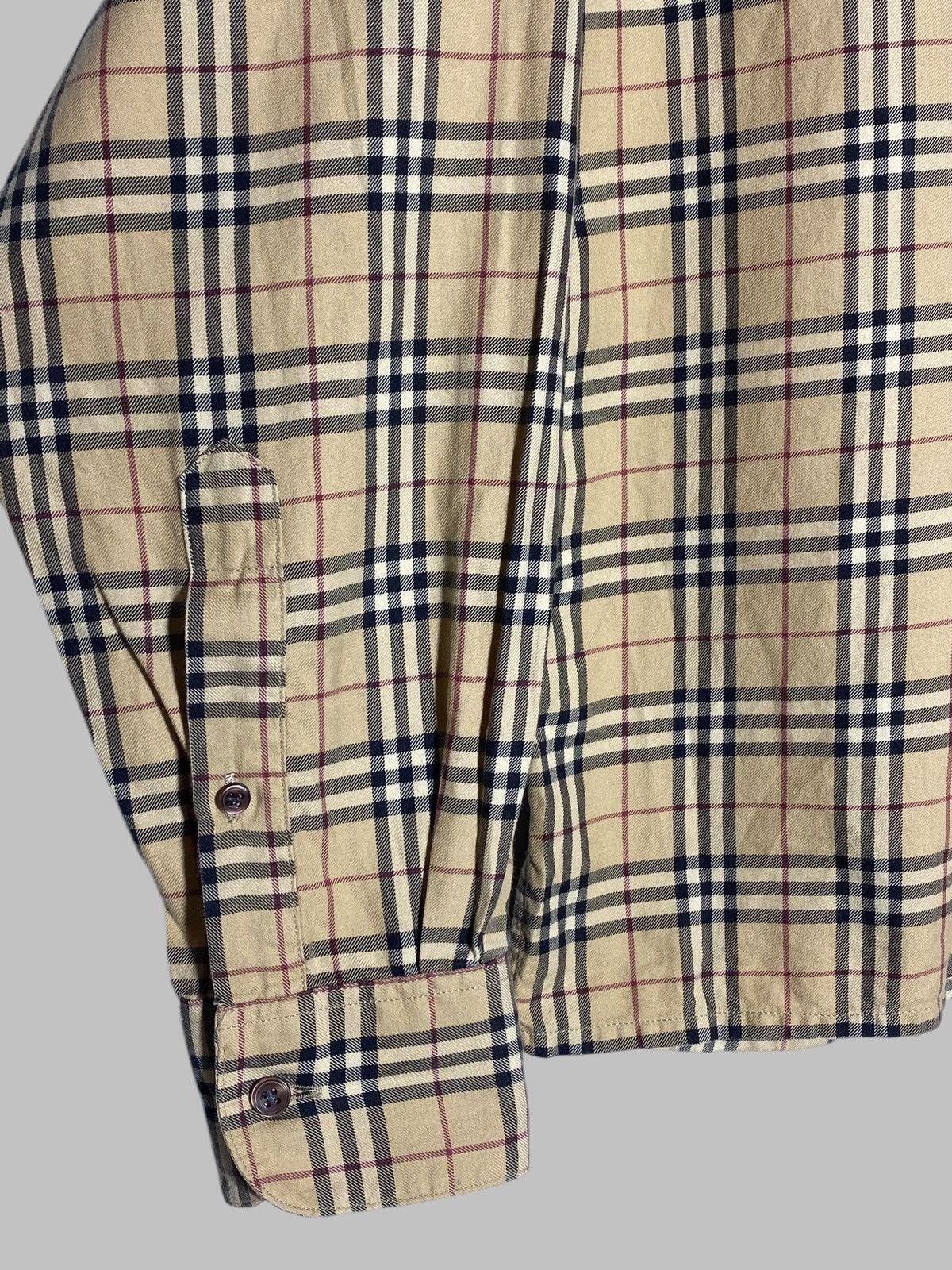 Burberry Vintage Burberry London Checked Long Sleeve Shirt Men’s Size US S / EU 44-46 / 1 - 7 Thumbnail