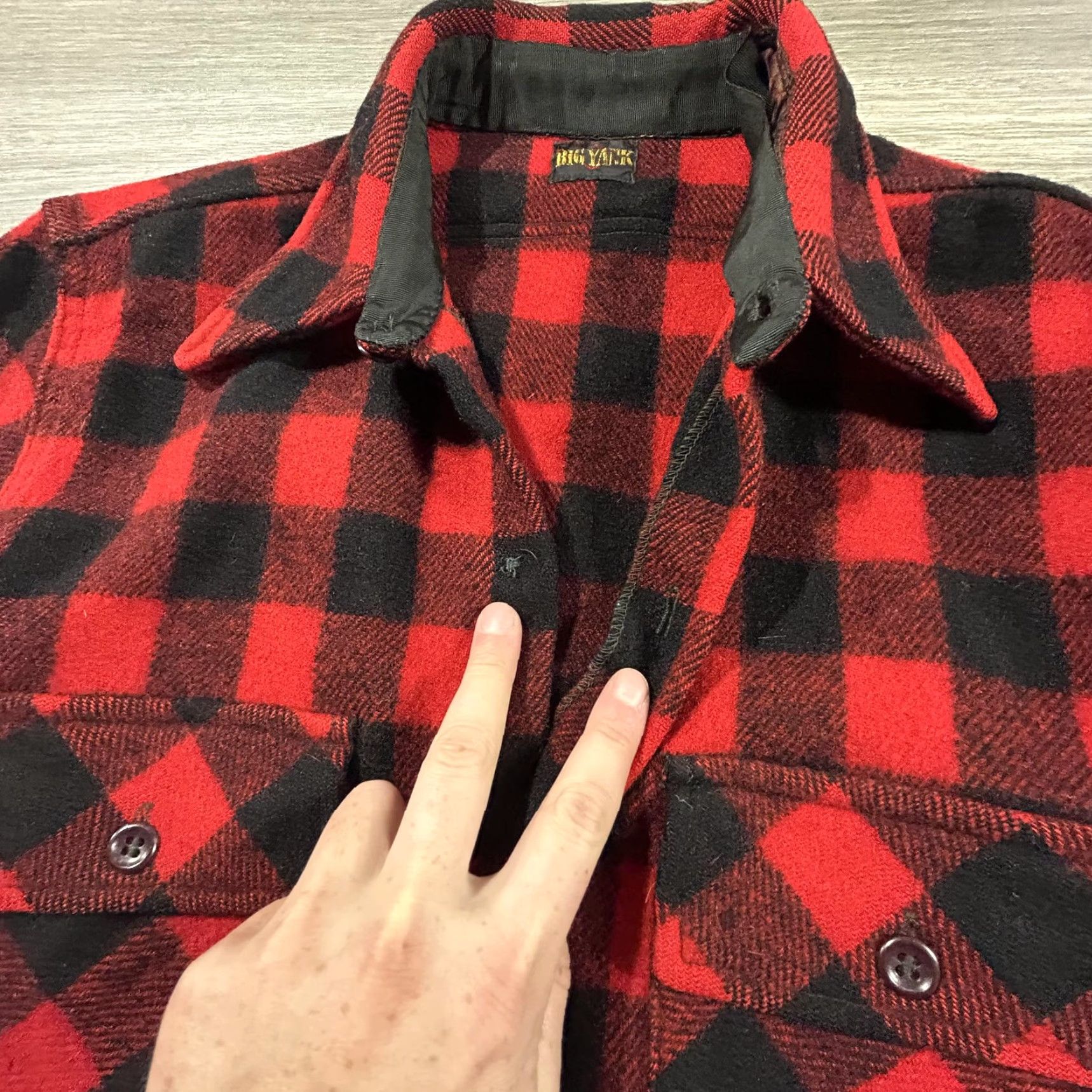 Vintage VINTAGE Big Yank Shirt Mens M Plaid Flannel 30s Buffalo Wool Buttoned Pocketed Casual Workwear Size US M / EU 48-50 / 2 - 7 Thumbnail