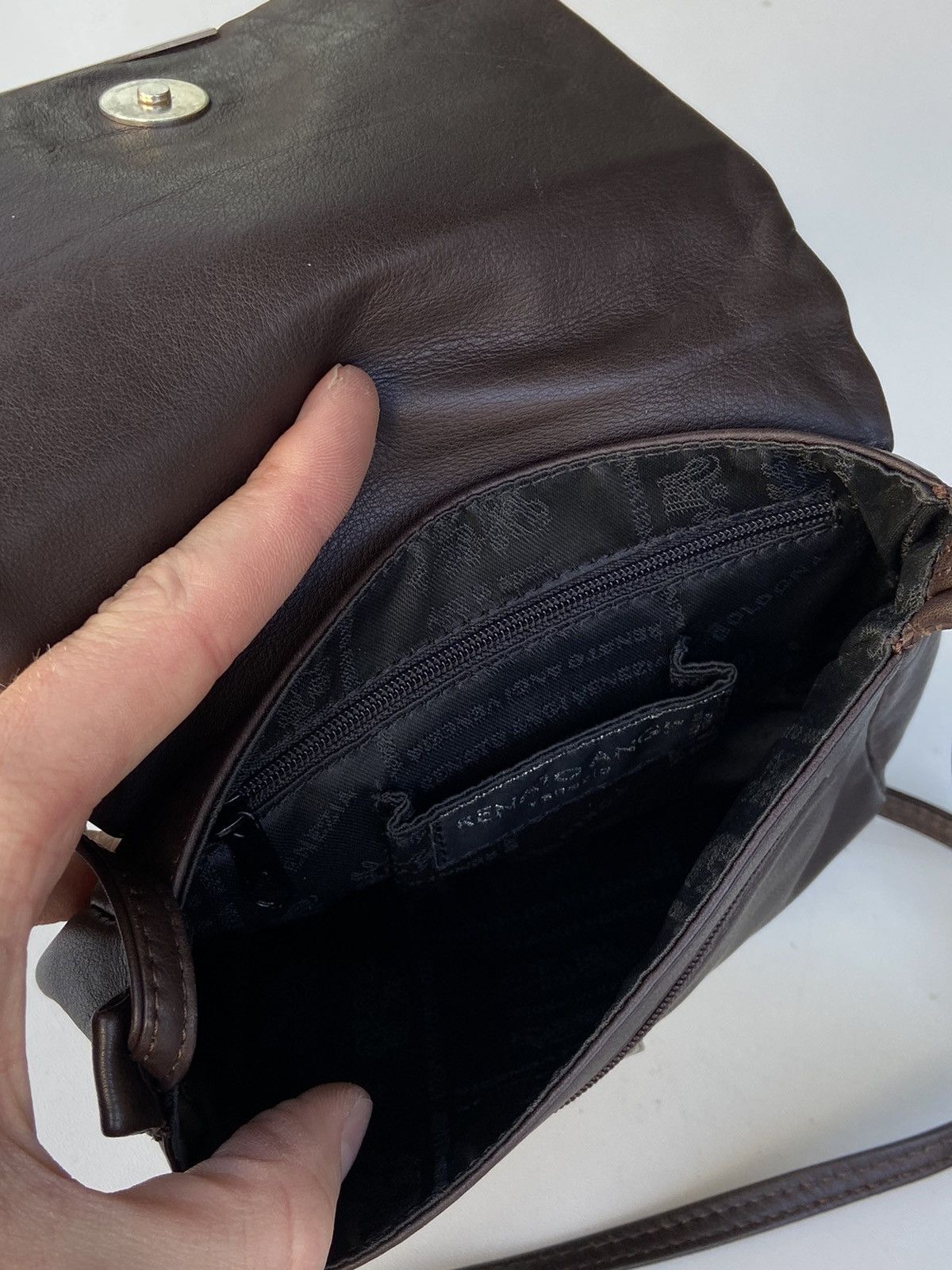 Designer RENATO ANGI FULL LEATHER SLING BAG Size ONE SIZE - 14 Thumbnail