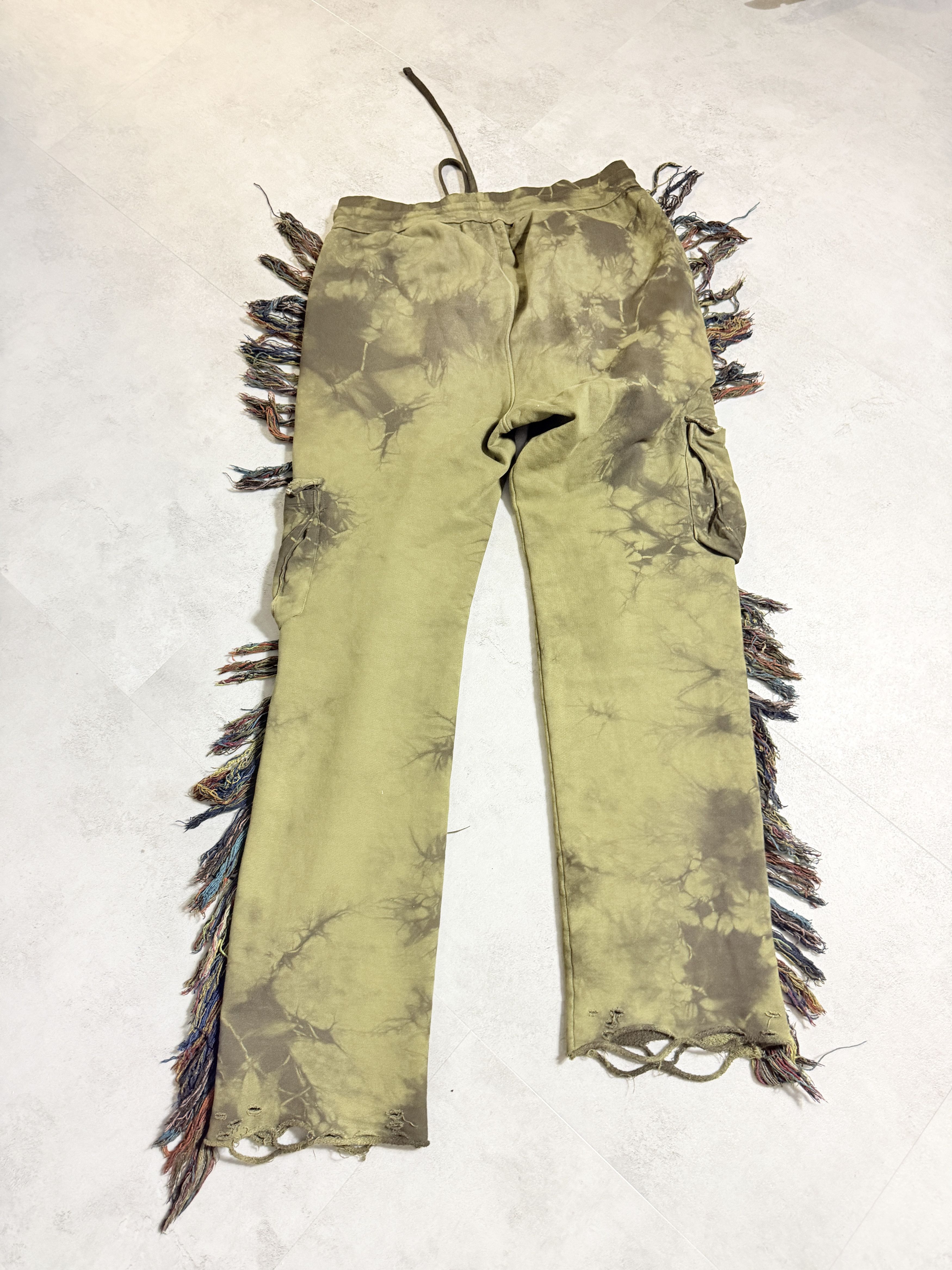 Alchemist Alchemist Fringed Cargo Pants Green Size US 36 / EU 52 - 3 Thumbnail