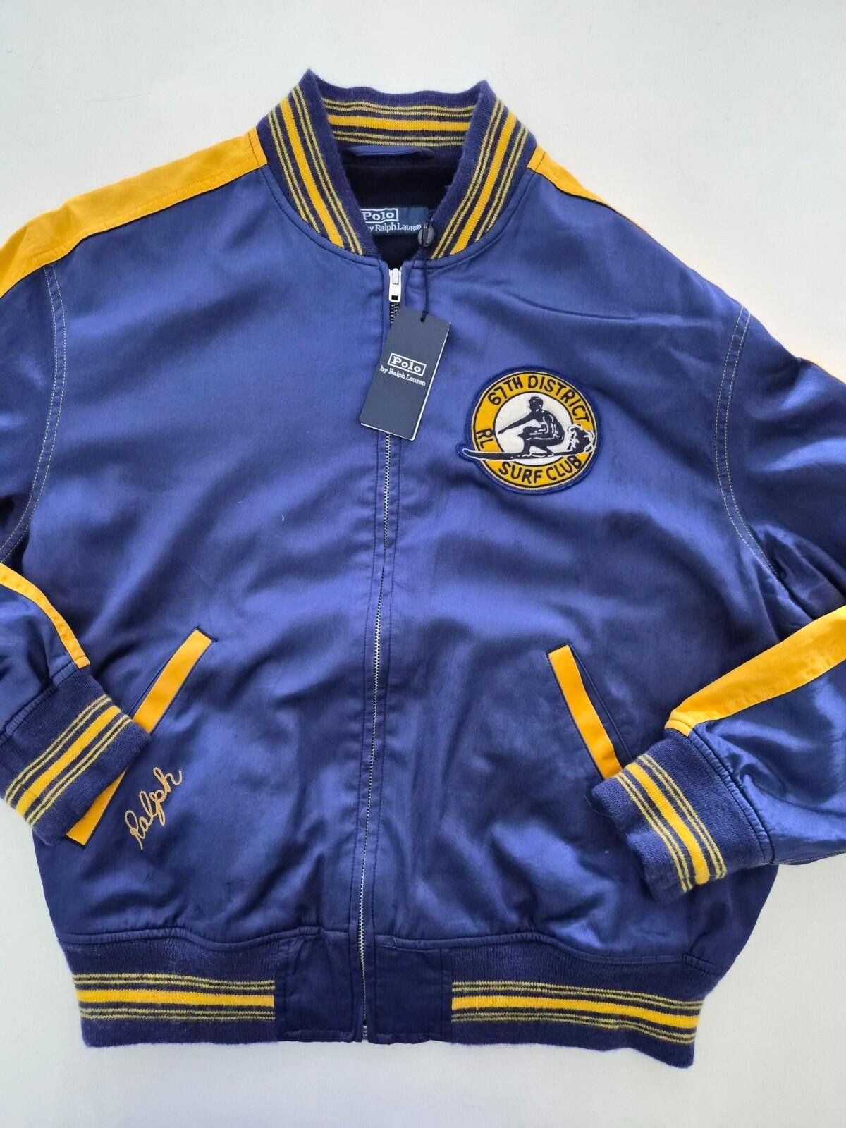 Polo Ralph Lauren Polo Ralph Lauren 67th District Satin Bomber Jacket M Blue Size US M / EU 48-50 / 2 - 1 Thumbnail
