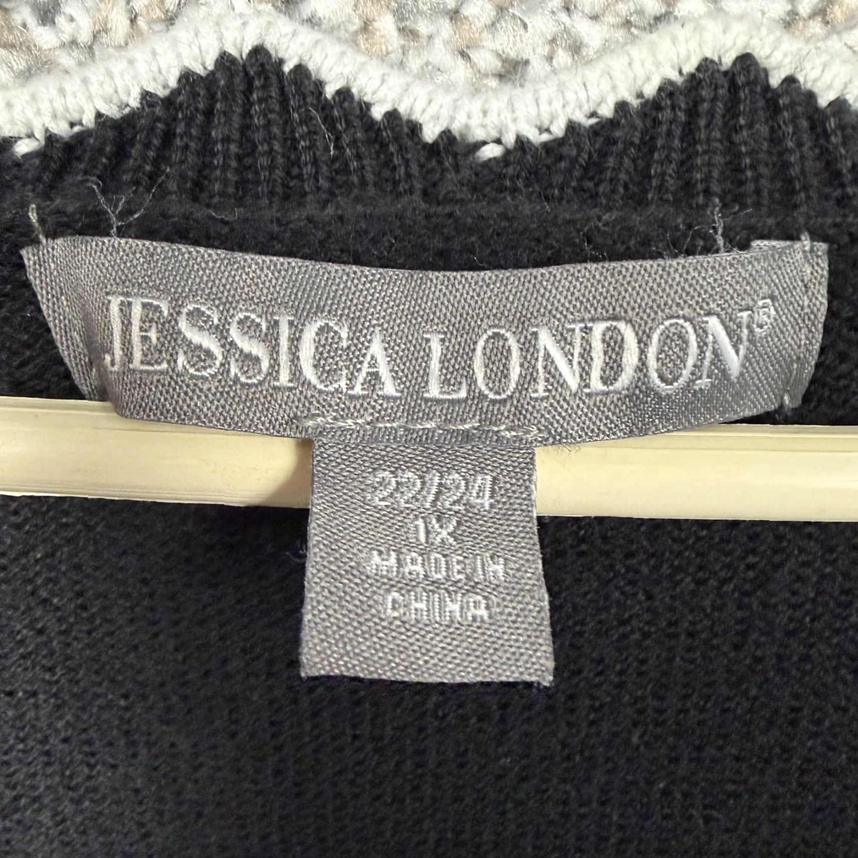 Vintage VINTAGE Jessica London Sweater 1X Retro 60s Mod Revival Dark Academia Office Parisian Size XL / US 12-14 / IT 48-50 - 4 Thumbnail
