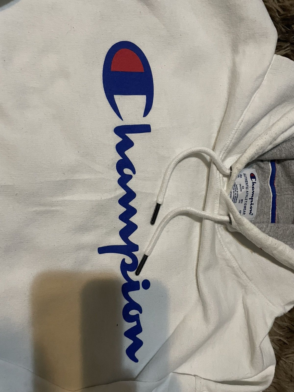 Champion White Champion Logo Hoodie Size US M / EU 48-50 / 2 - 5 Thumbnail