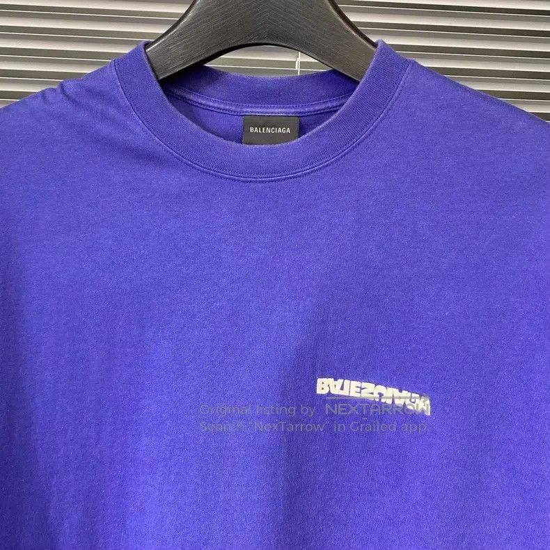 Balenciaga Balenciaga Short sleeve T-shirt with reverse embroidery le Size US M / EU 48-50 / 2 - 3 Thumbnail