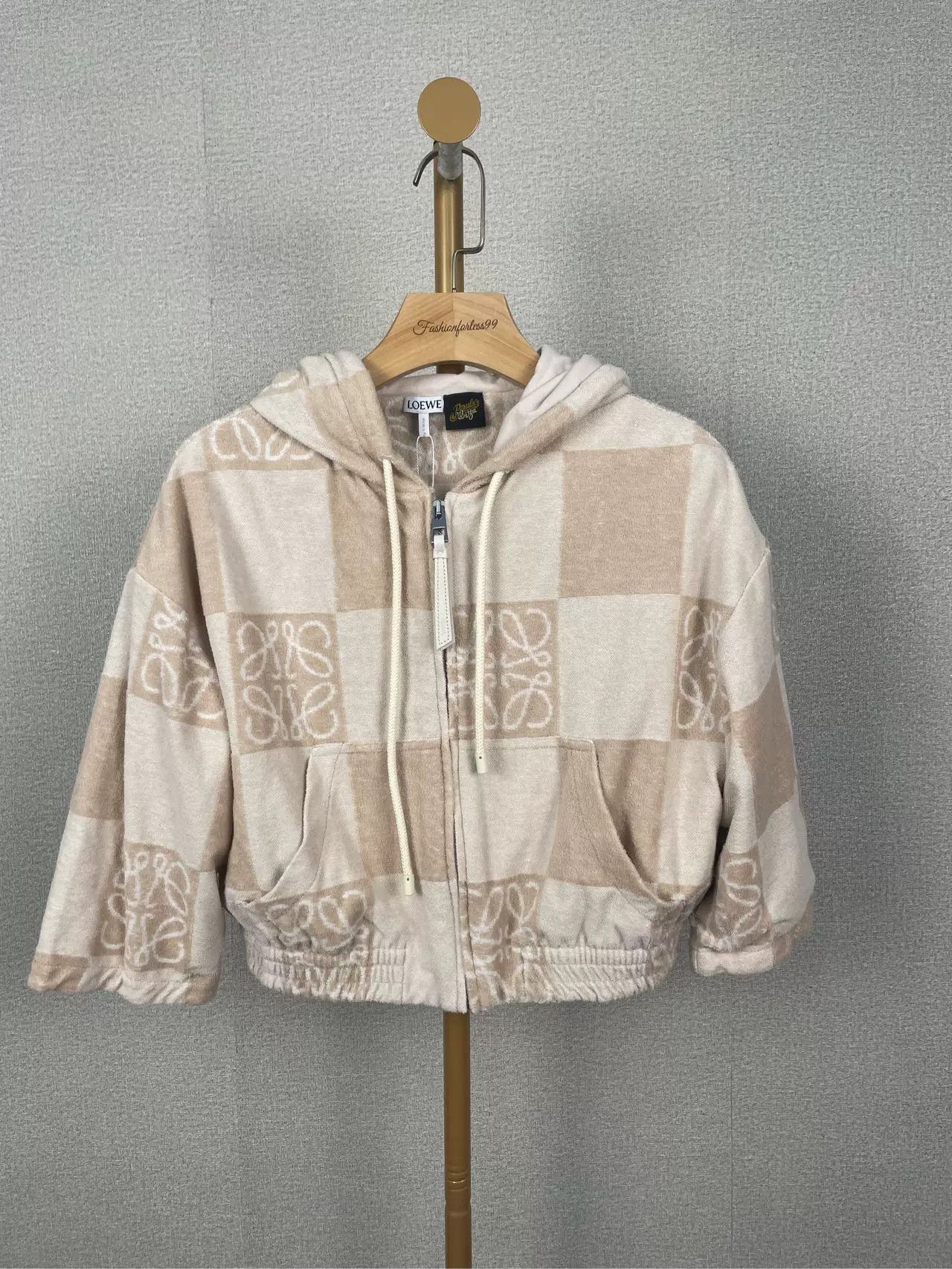 Loewe Loewe Cropped Zip Hoodie Size US XL / EU 56 / 4 - 1 Thumbnail