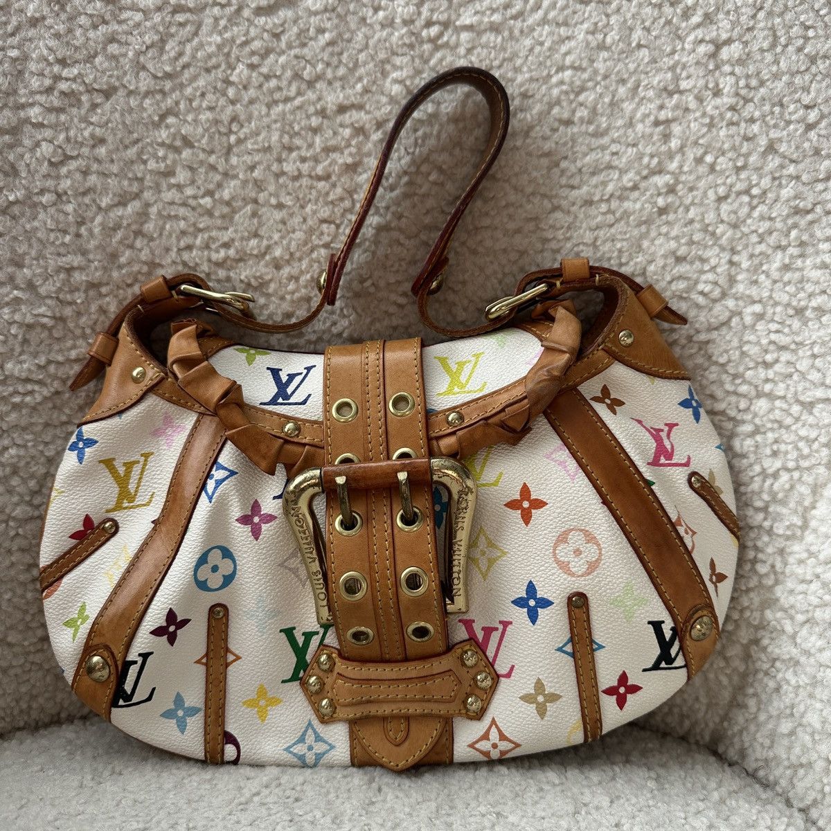 Louis Vuitton × Takashi Murakami Auth Louis Vuitton x Takashi Murakami Multicolore Leonor Bag Size ONE SIZE - 1 Thumbnail