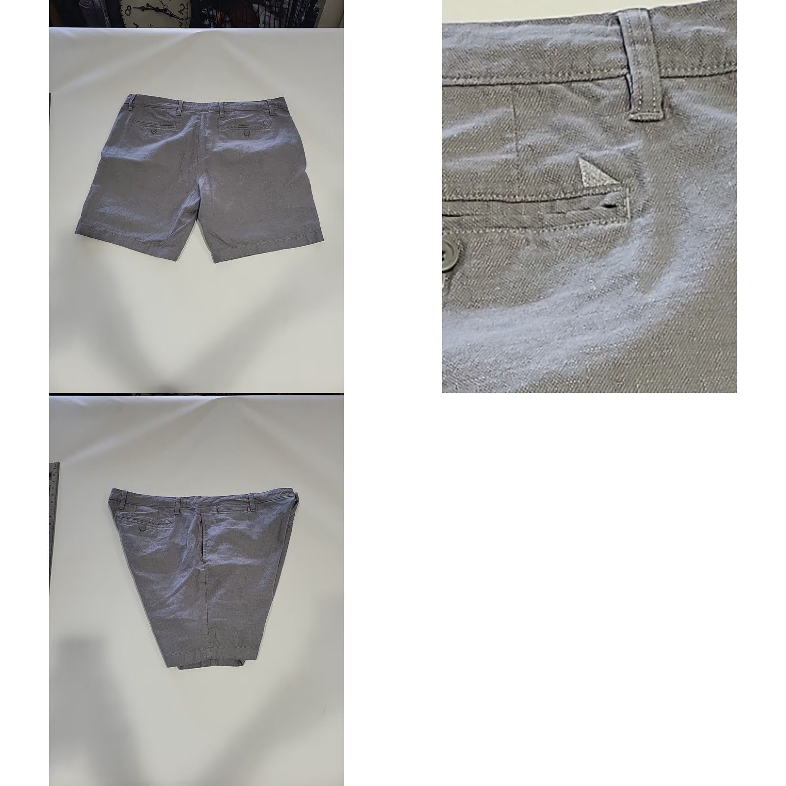 UNTUCKit UNTUCKit St Julien Blue Linen Blend Shorts 42 Regular Men Cotton Chino 9in Inseam XS-XL? Size US 42 / EU 58 - 8 Thumbnail