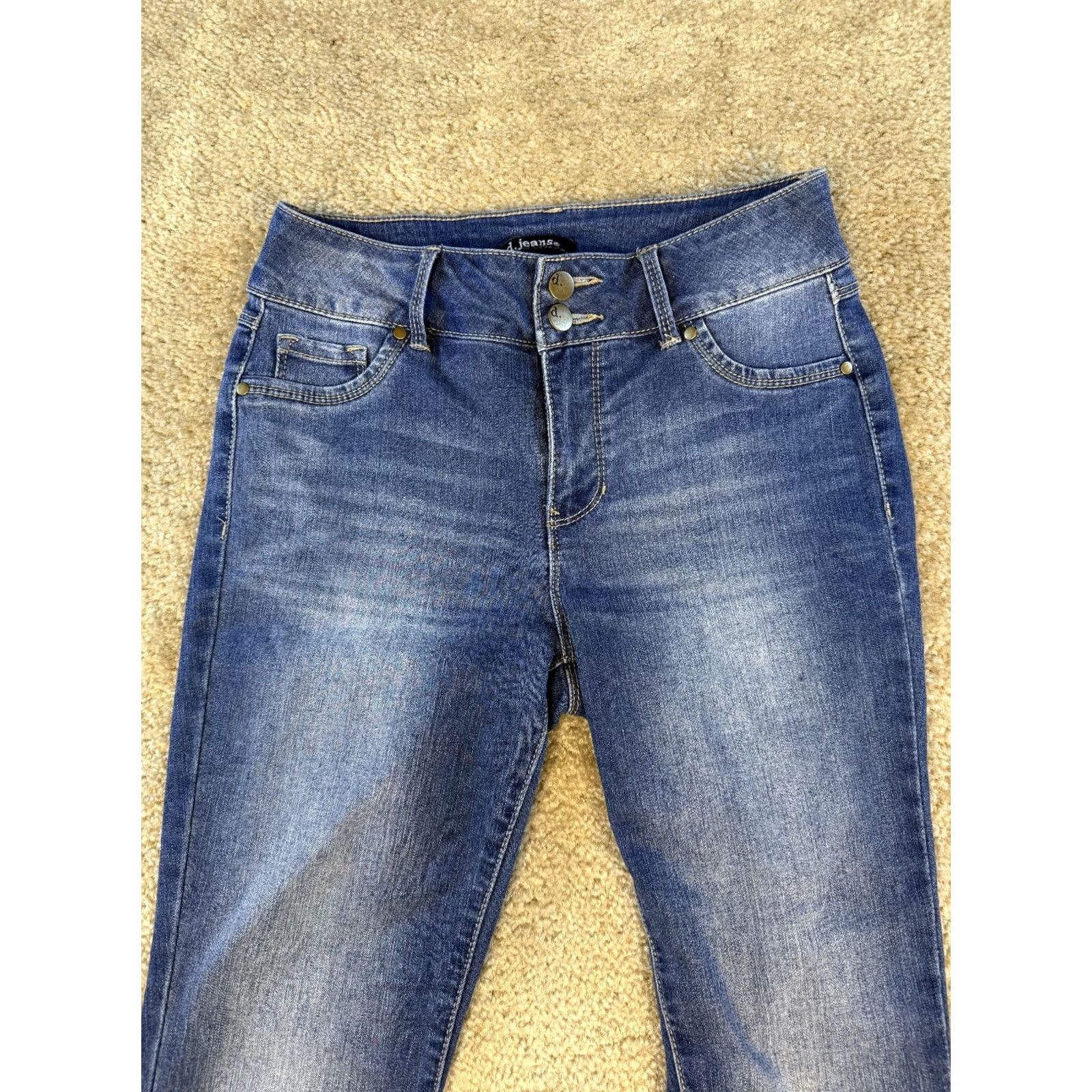 Denime D. Jeans Womens Skinny Stretch Jeans Blue Size 6 28x29 Size 28" / US 6 / IT 42 - 3 Thumbnail