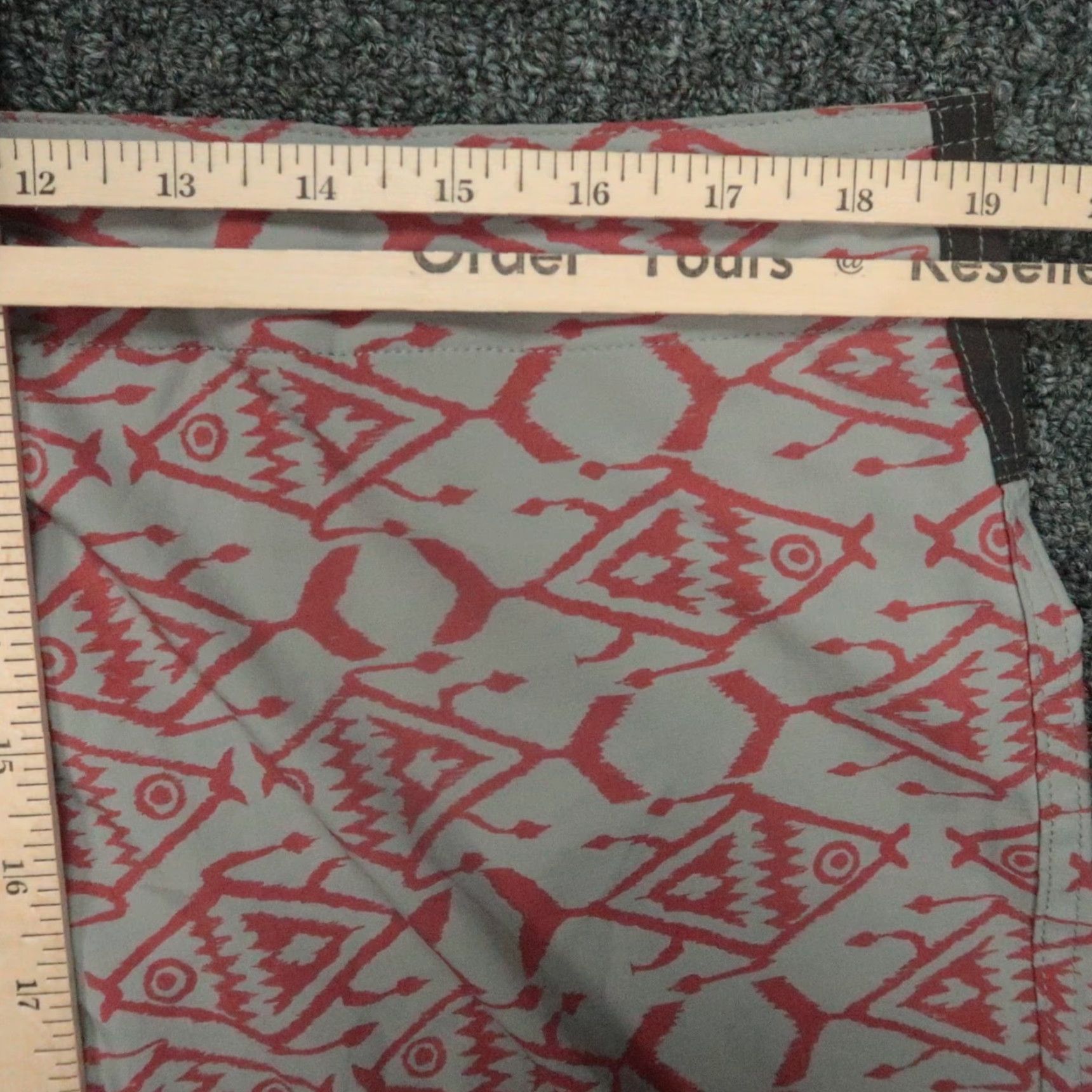 Patagonia Patagonia Board Shorts Men 38 Red Gray Stretch Planing Ikat Fish NWT Size US 38 / EU 54 - 7 Thumbnail