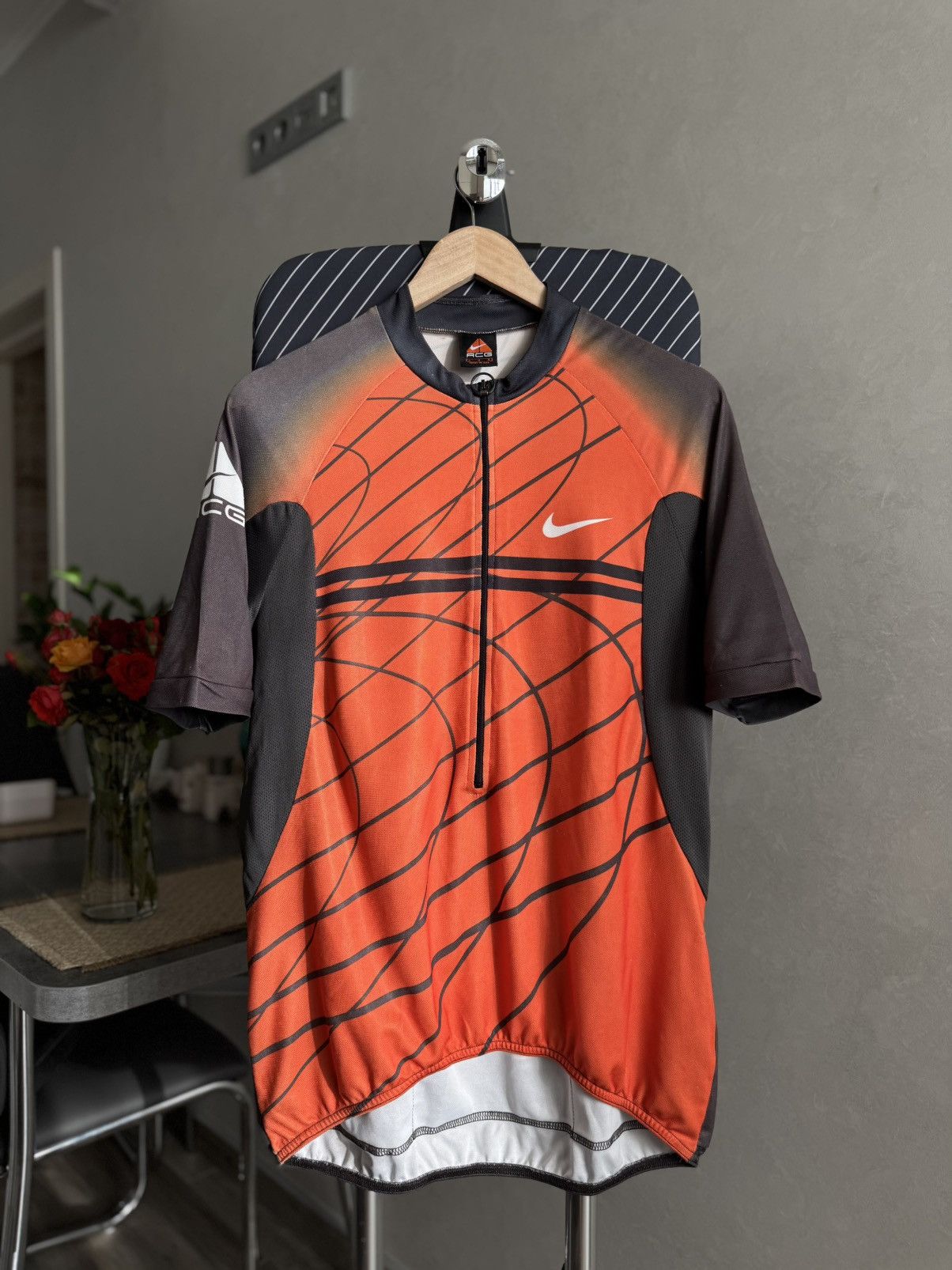 Nike ACG Nike ACG Vintage Logo Sports Blockcore Zip Jersey Cycling Size US L / EU 52-54 / 3 - 2 Thumbnail
