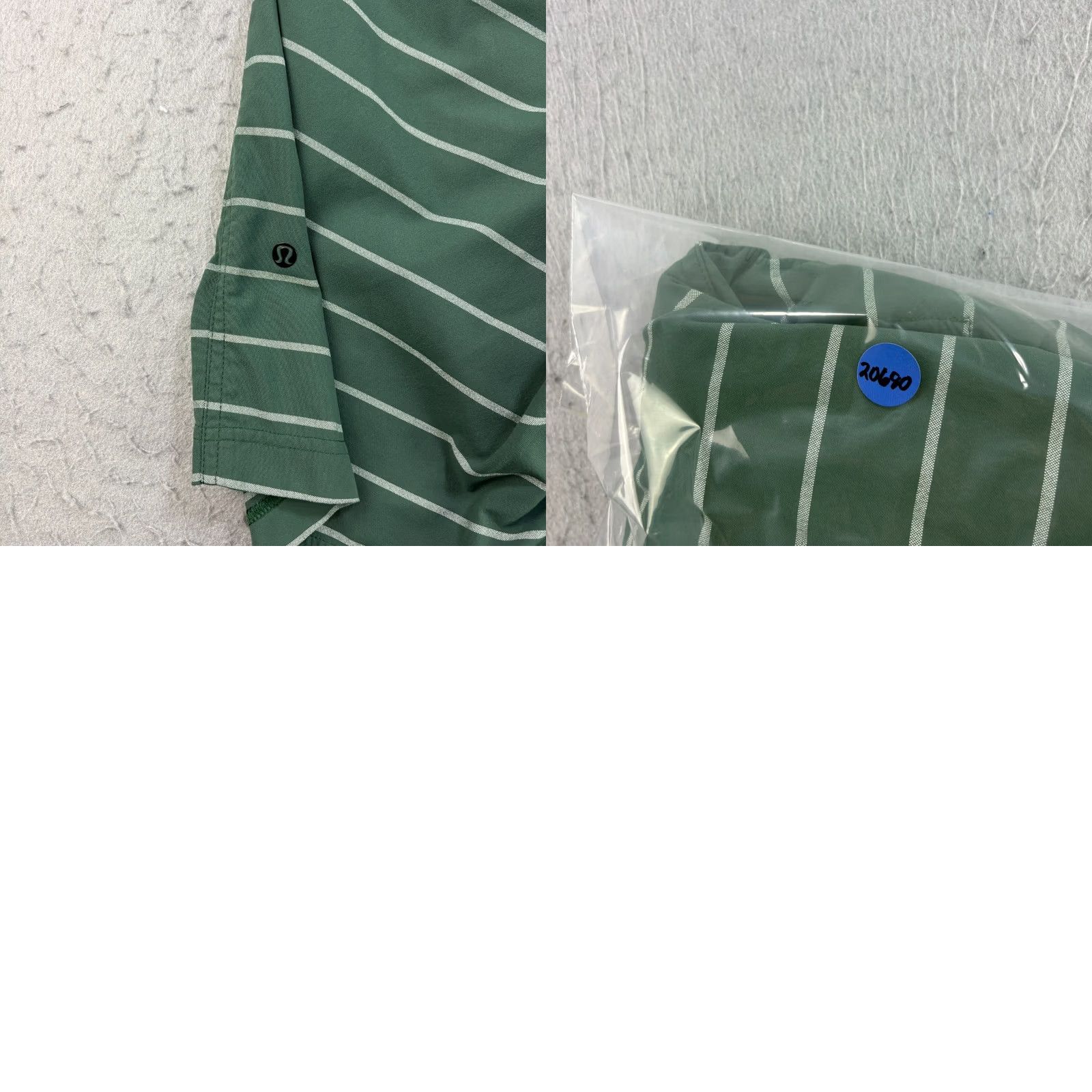 Lululemon Lululemon Kahuna Shorts Mens Size 32 Green Striped Preppy Chino Athleisure Front Zip Pockets Logo 10in Inseam Regular Fit Mens Size US 32 / EU 48 - 8 Thumbnail