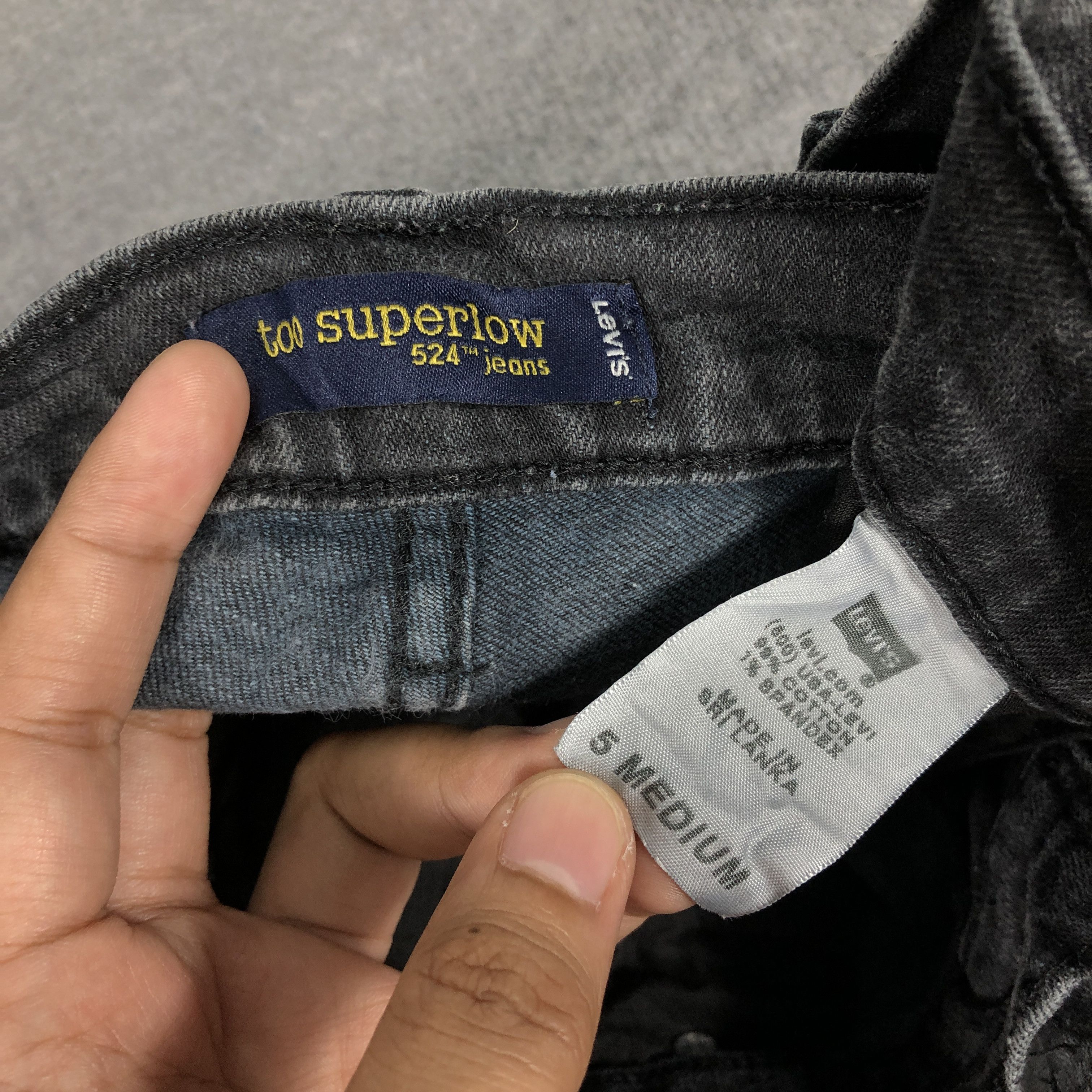 Levi's × Vintage Womens Vintage Levis 524 Jeans Too Superlow L1110W Size 28" / US 6 / IT 42 - 10 Thumbnail
